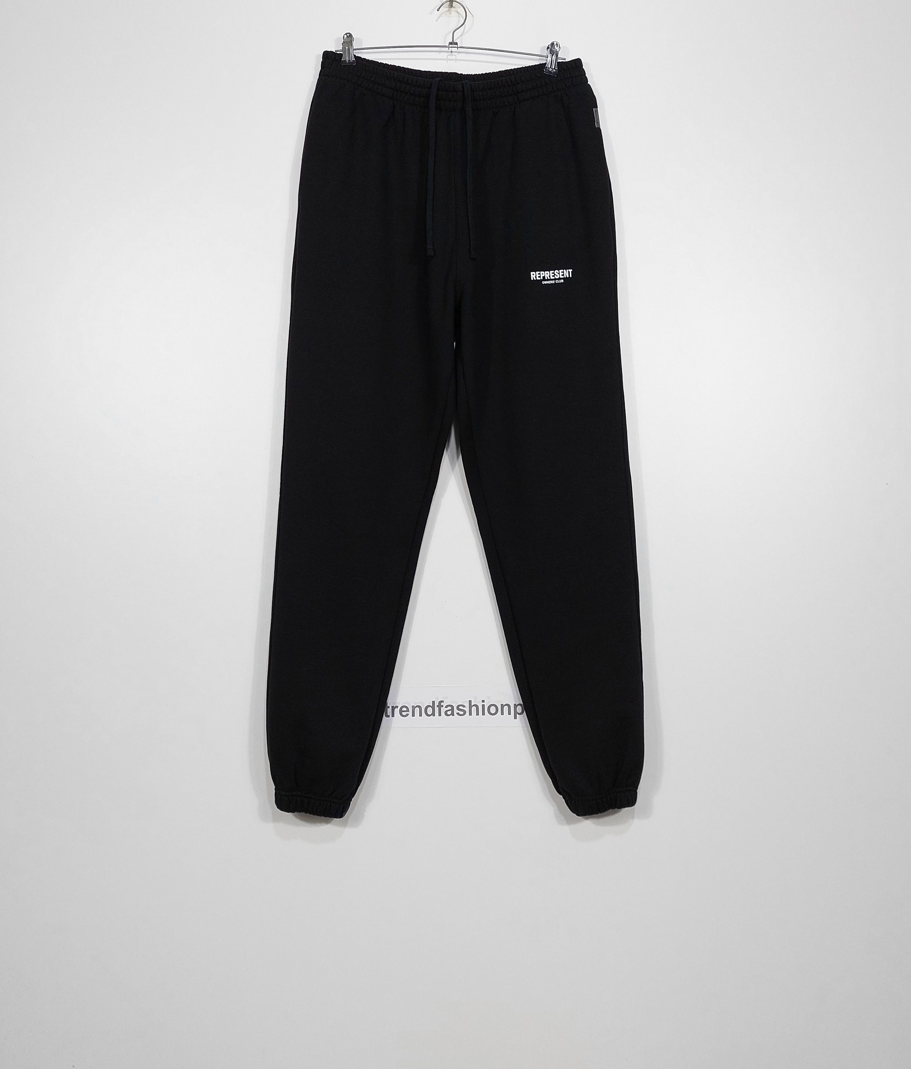 Represent Clo. owner's club print cotton sweatpants - black L Size US 36 / EU 52 - 1 Thumbnail