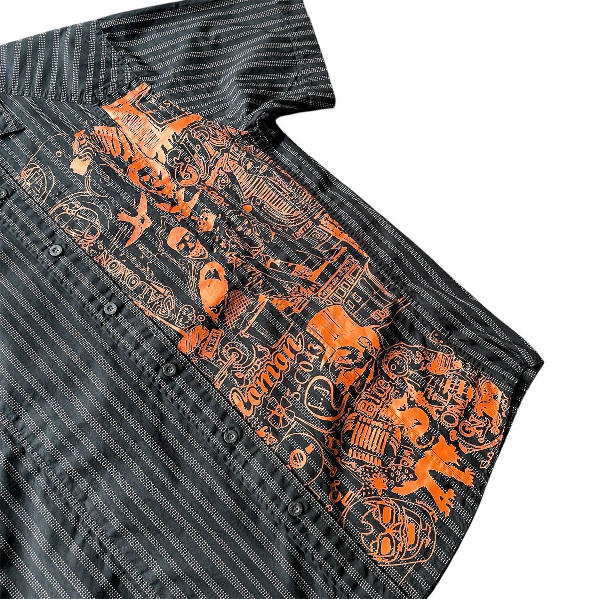 Salomon × Vintage Rare Vintage 2006 Salomon S-Core Graffiti Button-Up Shirt Size US L / EU 52-54 / 3 - 2 Thumbnail