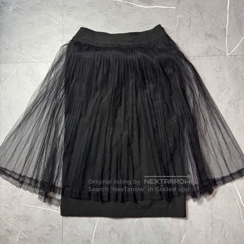 Comme des Garcons Comme Des Garcons size M Black vintage gauze design half s Size 23" - 1 Thumbnail