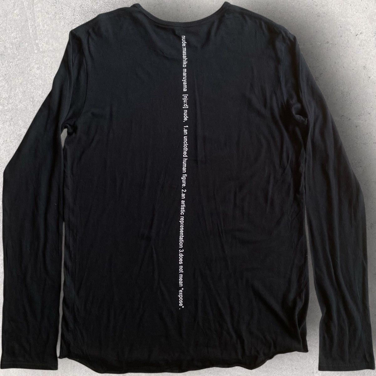Nude: Masahiko Maruyama Nude Spell Out L/S Size US M / EU 48-50 / 2 - 1 Thumbnail