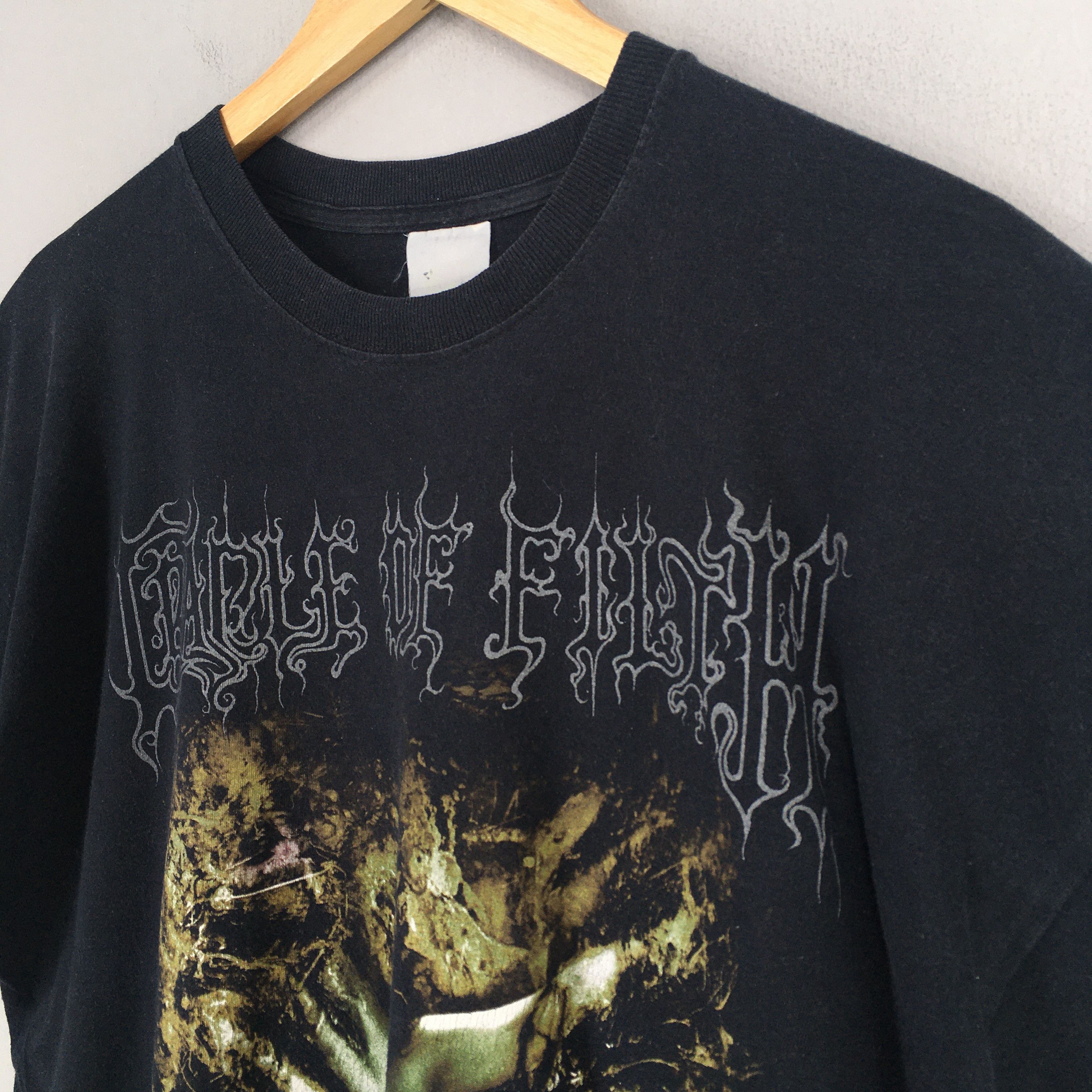 Band Tees Vintage 90's Cradle of Filth Carrion T shirt Large Size US L / EU 52-54 / 3 - 4 Thumbnail