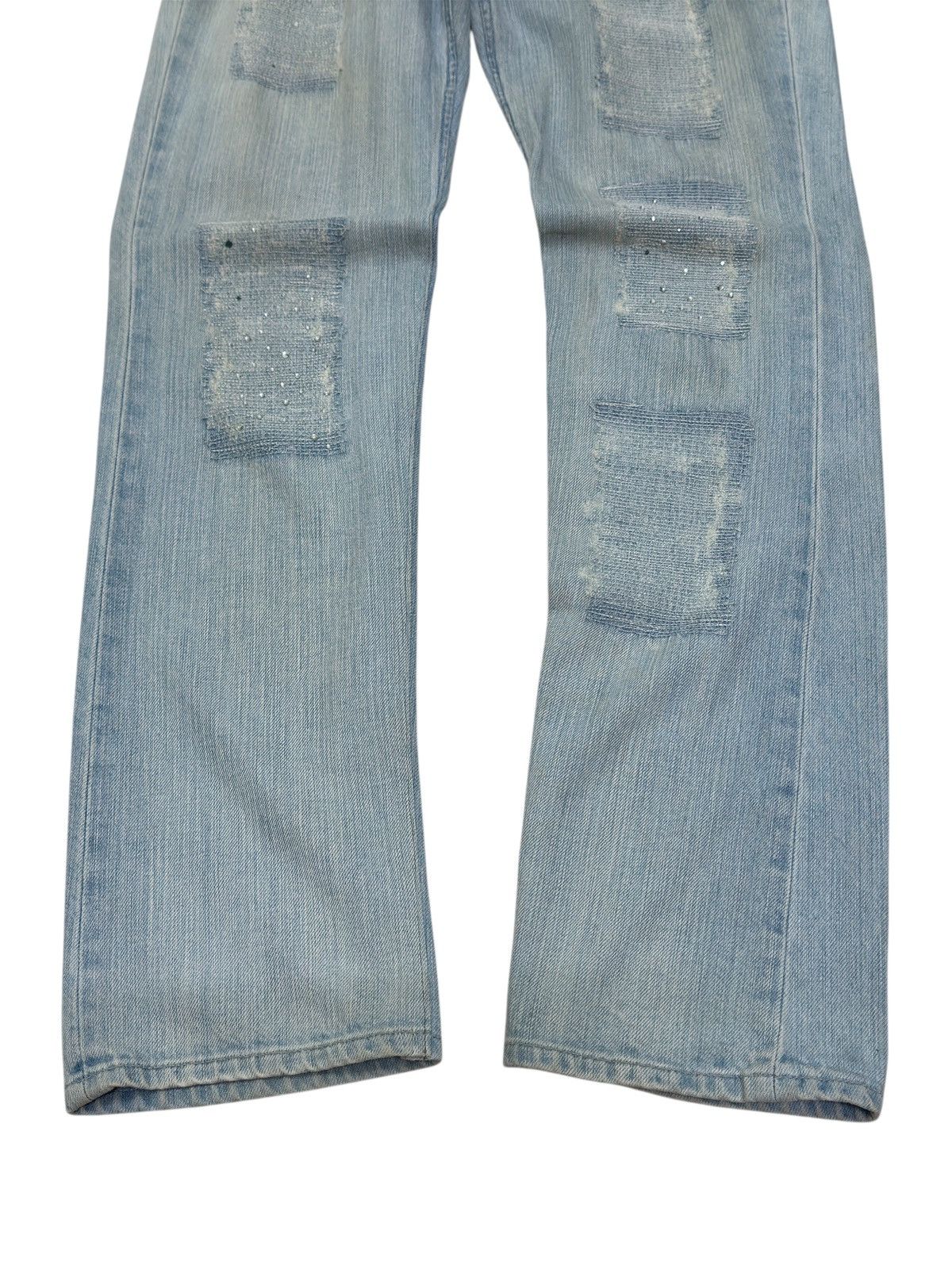 Dolce & Gabbana Dolce & Gabbana Zigzag Sun Faded Jeans Rare Swarovski Style Size US 34 / EU 50 - 8 Thumbnail