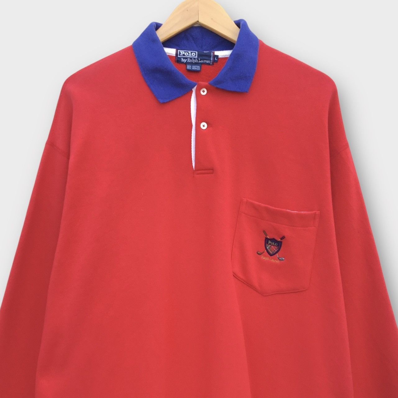 Polo Ralph Lauren Vintage 90s Polo Ralph Lauren Embroidered Logo Oversized Size US XL / EU 56 / 4 - 2 Thumbnail