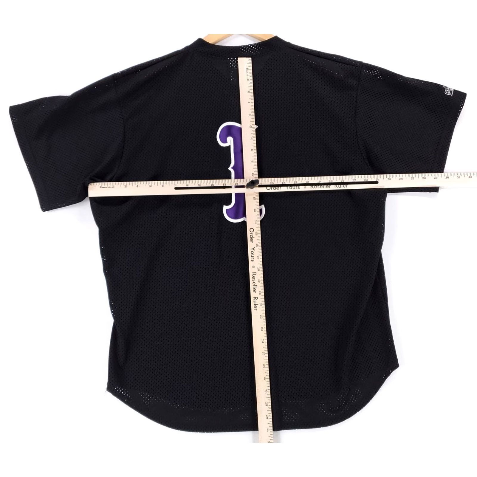 Vintage VINTAGE Majestic Tampa Bay Rays Jersey Shirt Diamond Collection 2XL Mens Black 90s Size US XXL / EU 58 / 5 - 7 Thumbnail