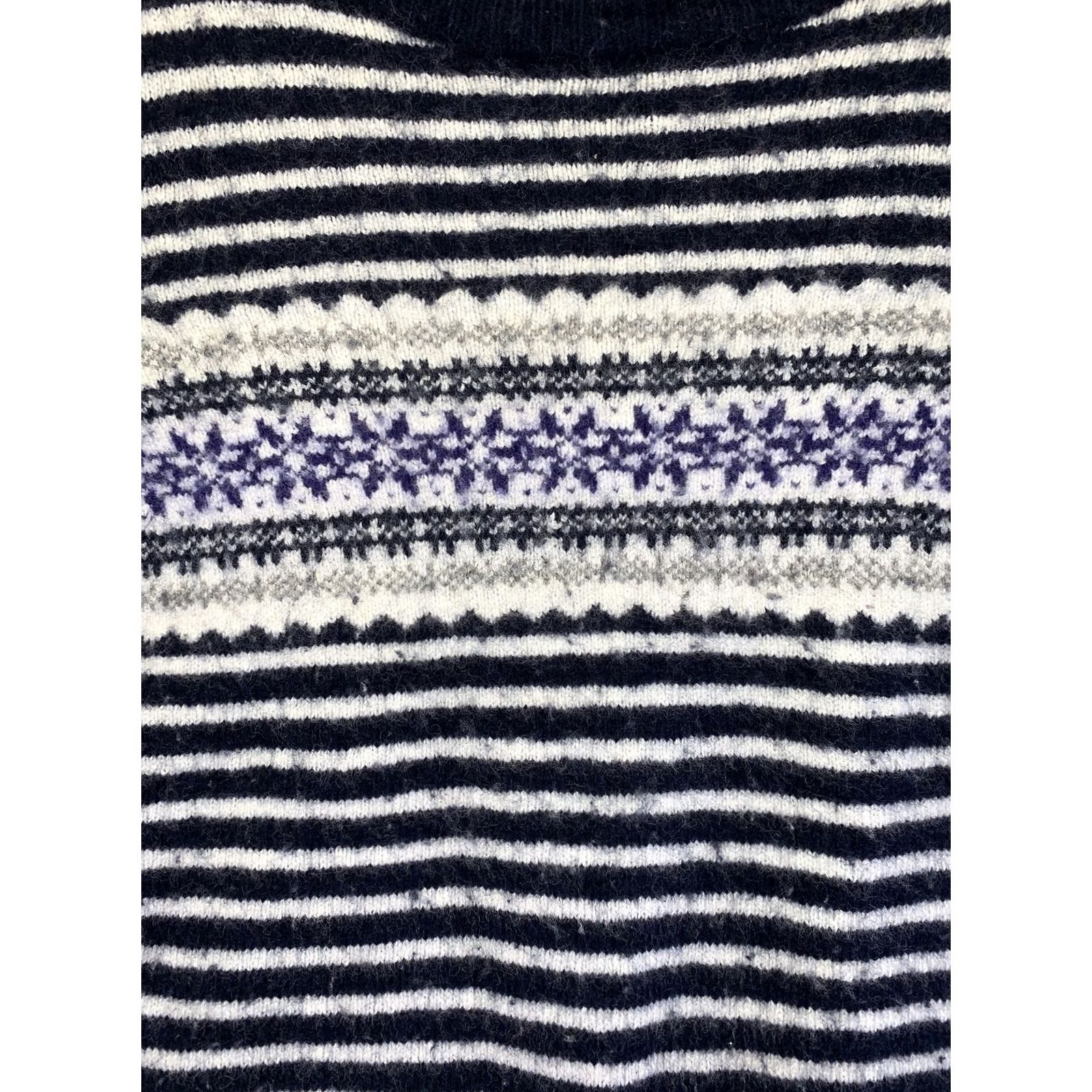 J.Crew J.CREW Womens Size Small Snowflake Design Knit Wool Cropped Sweater Size S-6582 Pullover Slim Winter Fall Wool, Nyol, Acrylic Size S / US 4 / IT 40 - 4 Thumbnail
