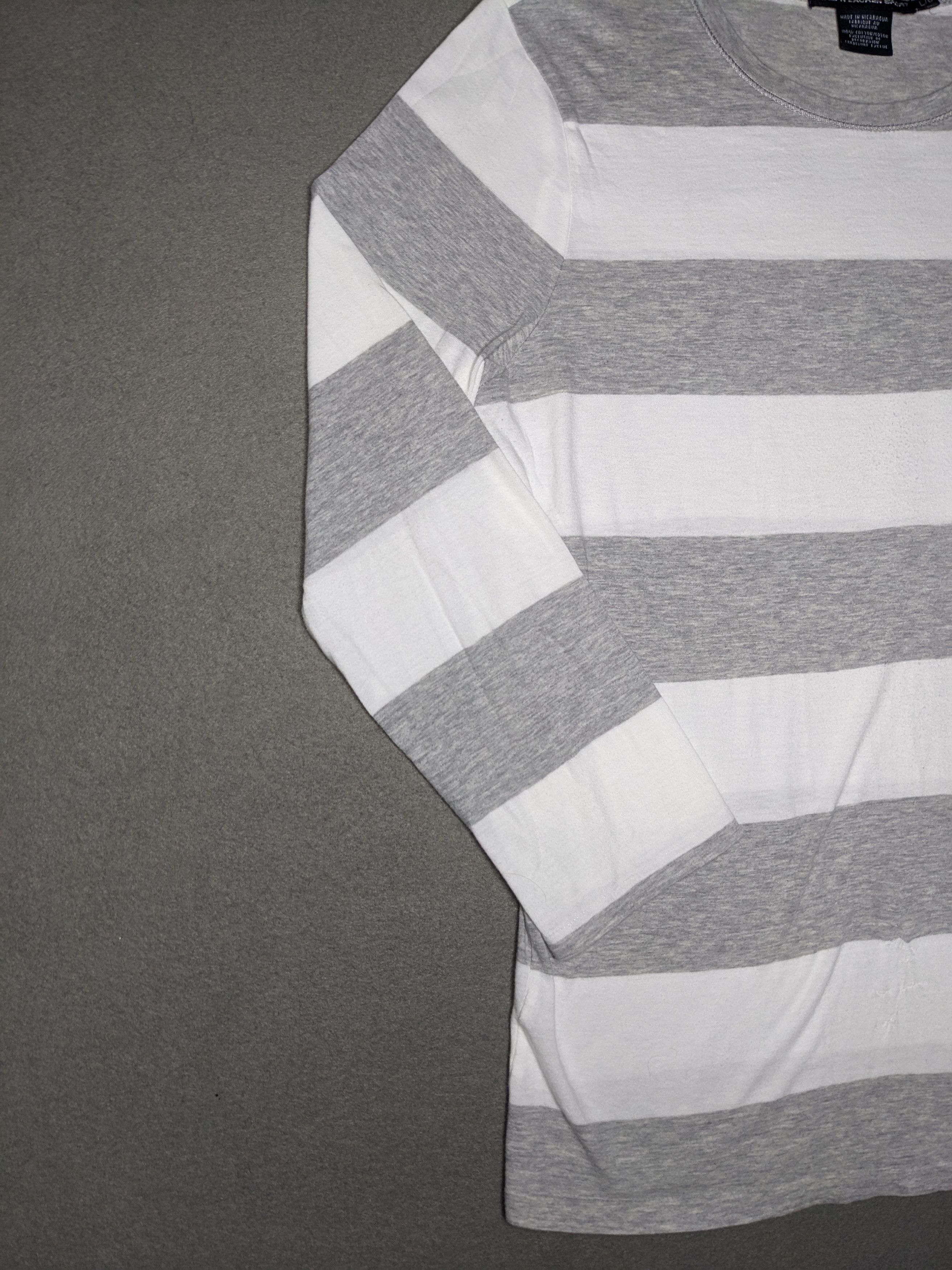 Polo Ralph Lauren VINTAGE Ralph Lauren Sport Striped Shirt Large Small Pony Size L / US 10 / IT 46 - 4 Thumbnail