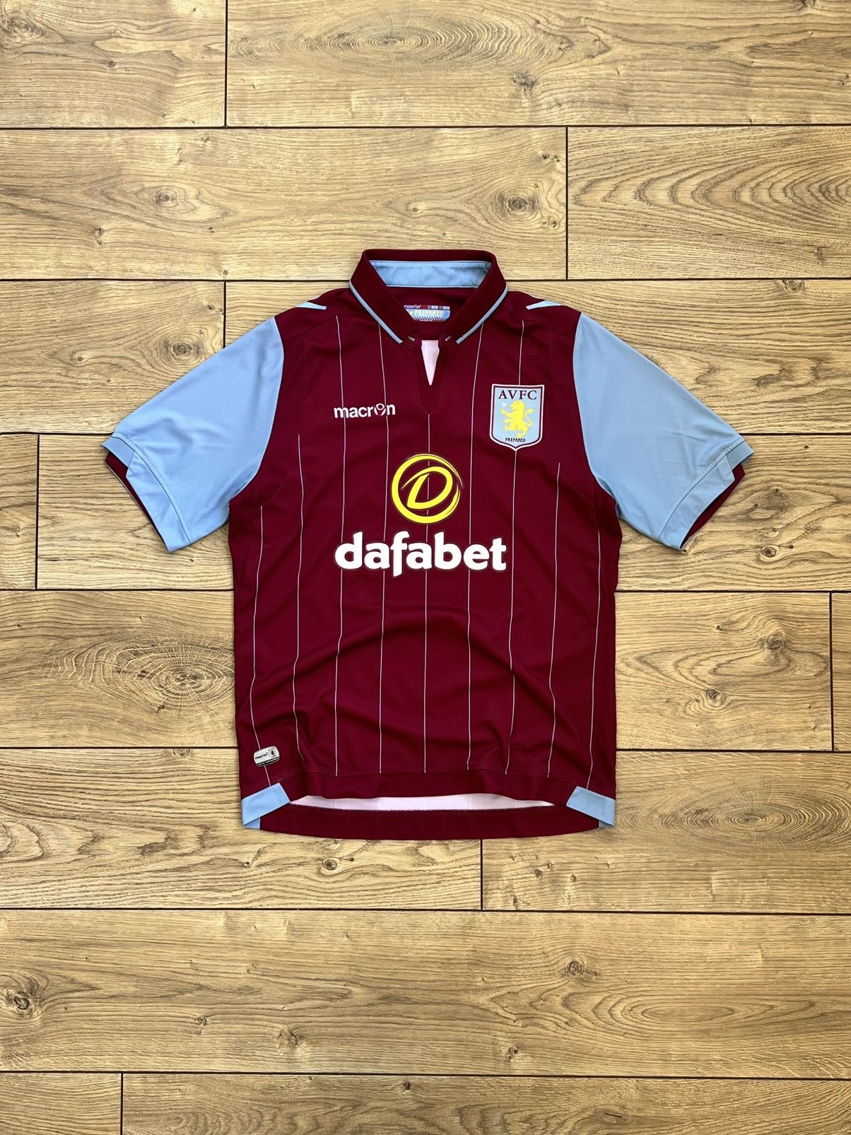 Macron Aston Villa 2014-2015 Home SET Soccer Long Sleeve Jersey Size US M / EU 48-50 / 2 - 2 Thumbnail