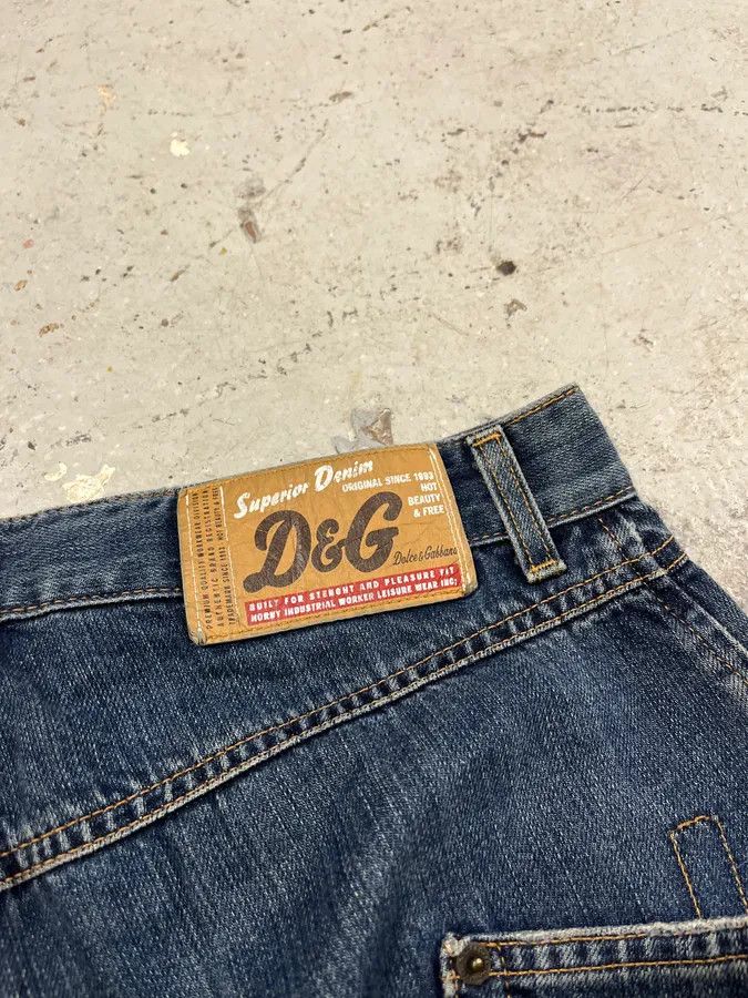 Dolce & Gabbana AW2003 Dolce & Gabbana Blue Denim Jeans Size US 32 / EU 48 - 10 Thumbnail