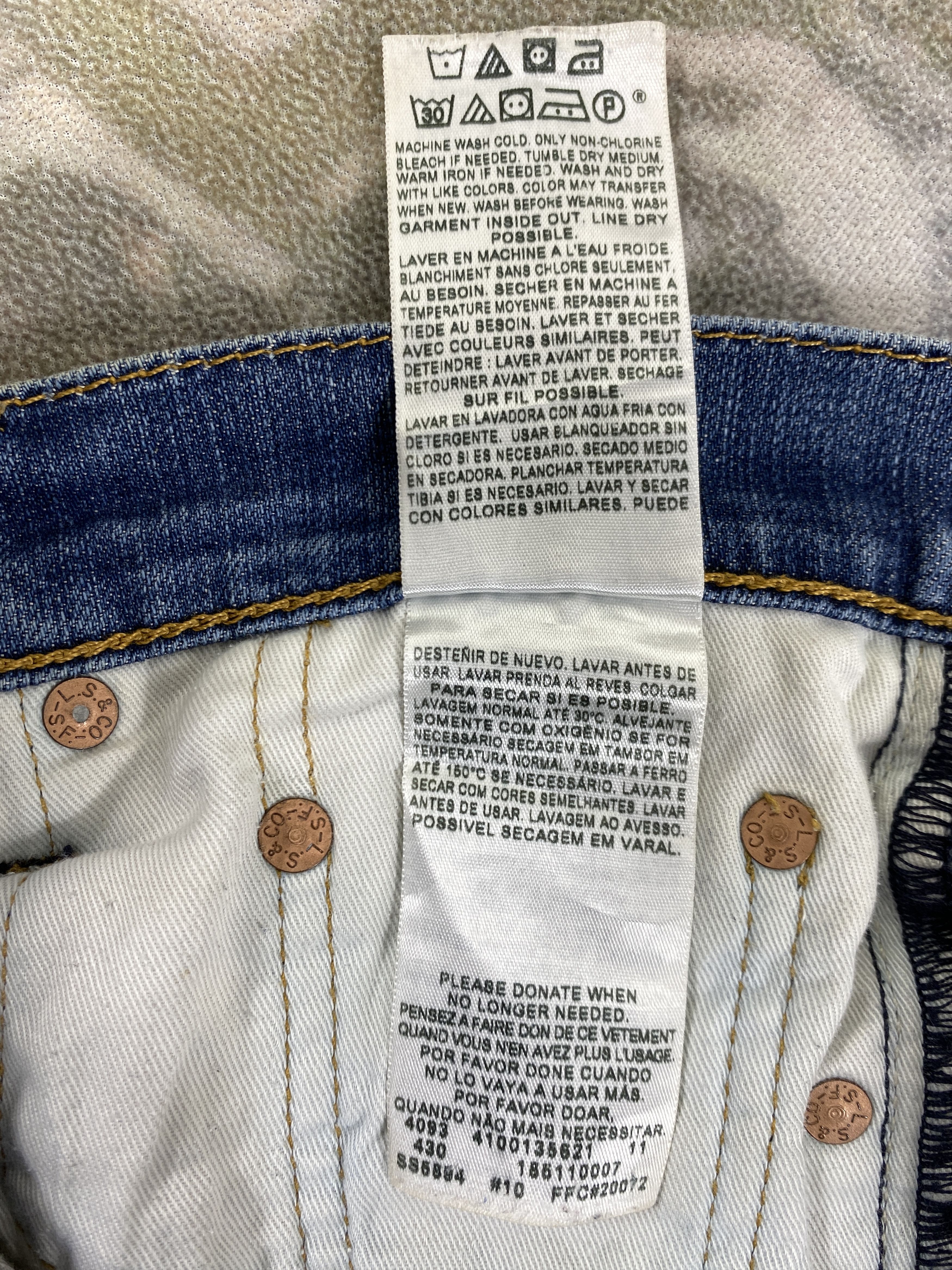 Levi's Vintage Levi's 511 Distressed Denim 31x31 JN064 Size US 31 - 10 Thumbnail