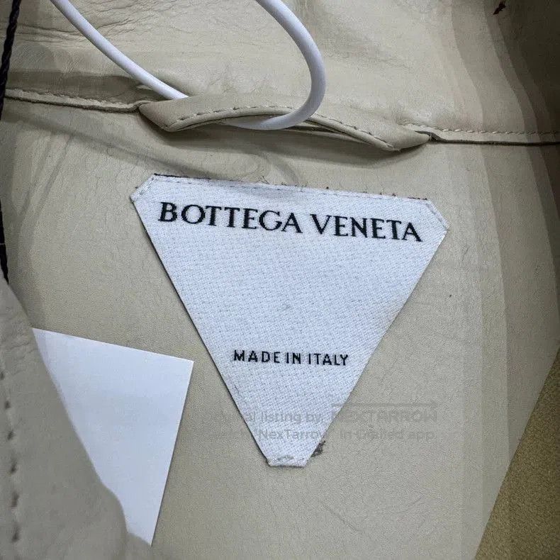 Bottega Veneta Bottega Veneta Beige Leather Jacket. Size US XL / EU 56 / 4 - 3 Thumbnail