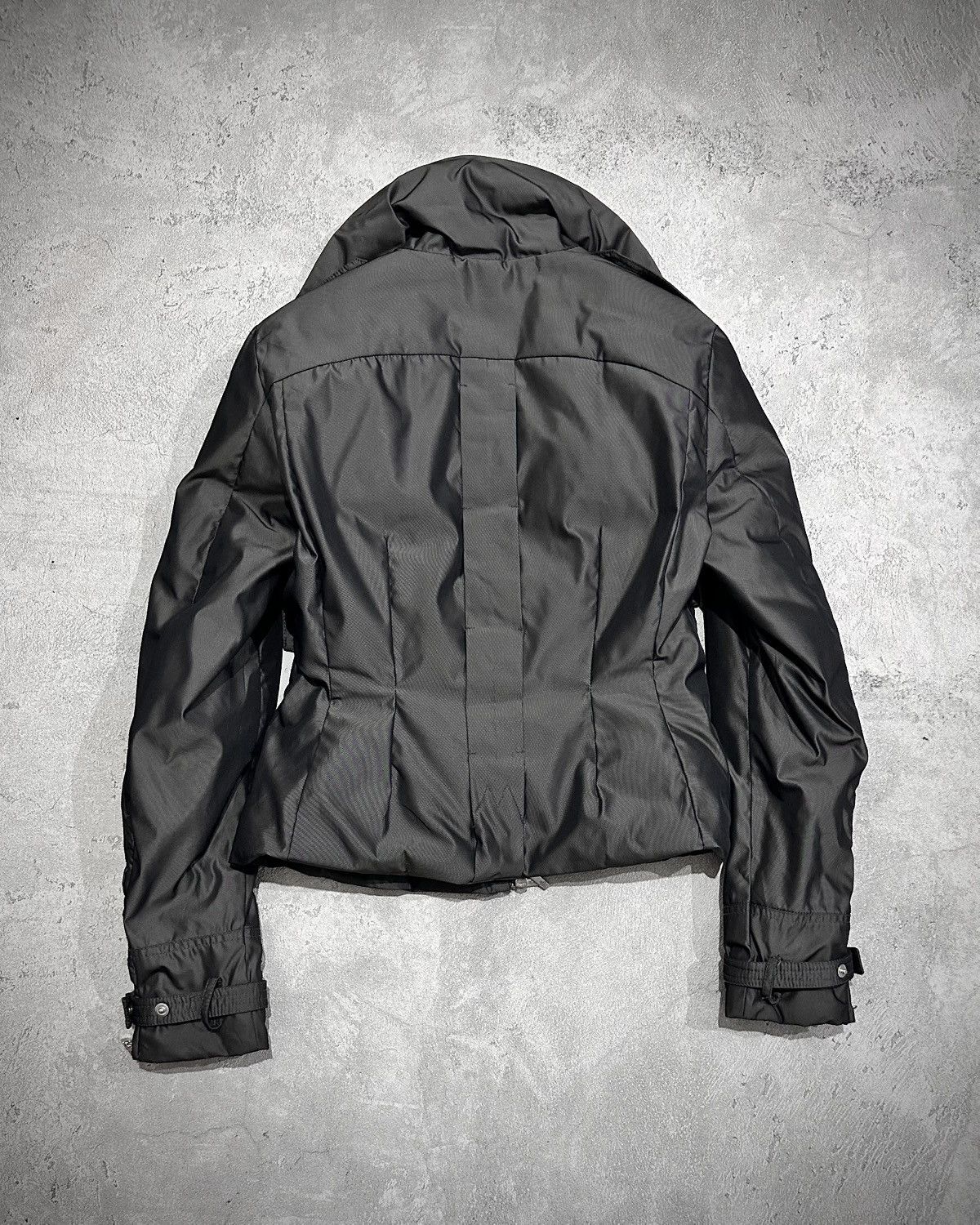 Moncler Moncler Biker Down Jacket Dark Gray Size S / US 4 / IT 40 - 6 Thumbnail