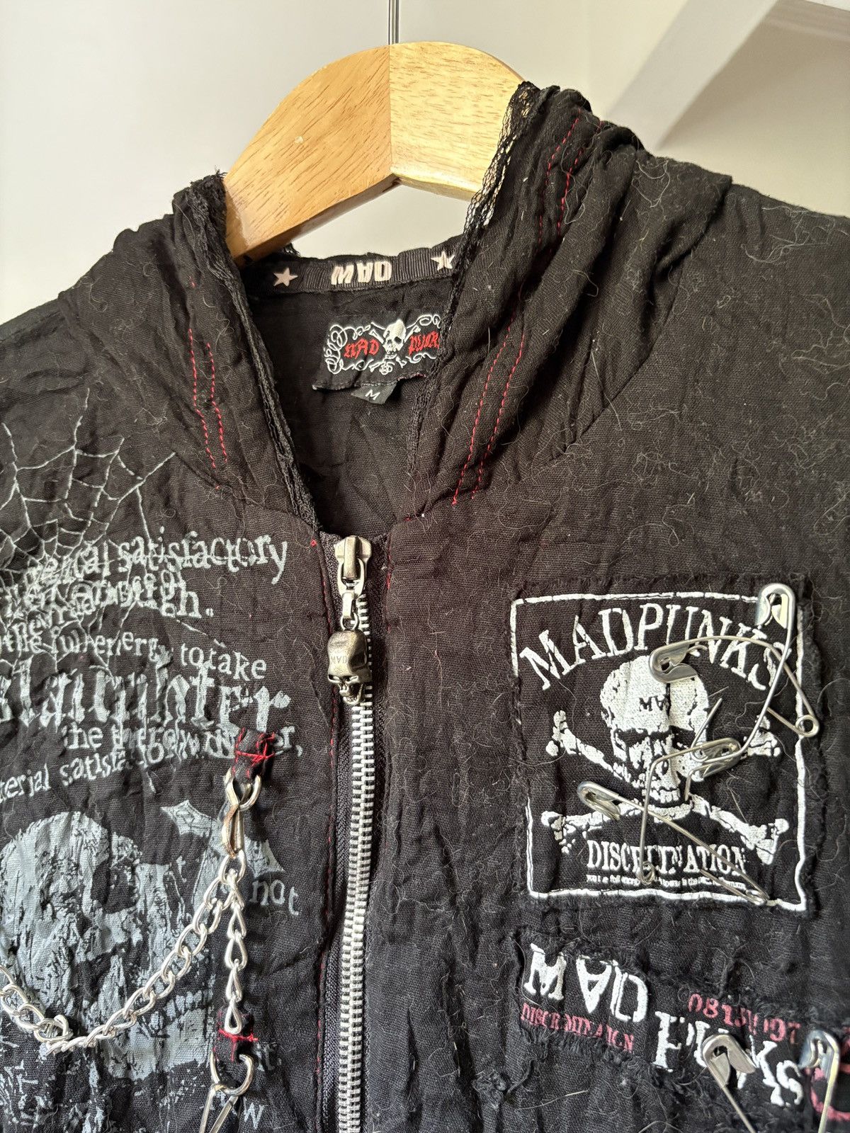 Japanese Brand Mad Punks Anarchic Gothic Punk Zip Up Size M / US 6-8 / IT 42-44 - 12 Thumbnail
