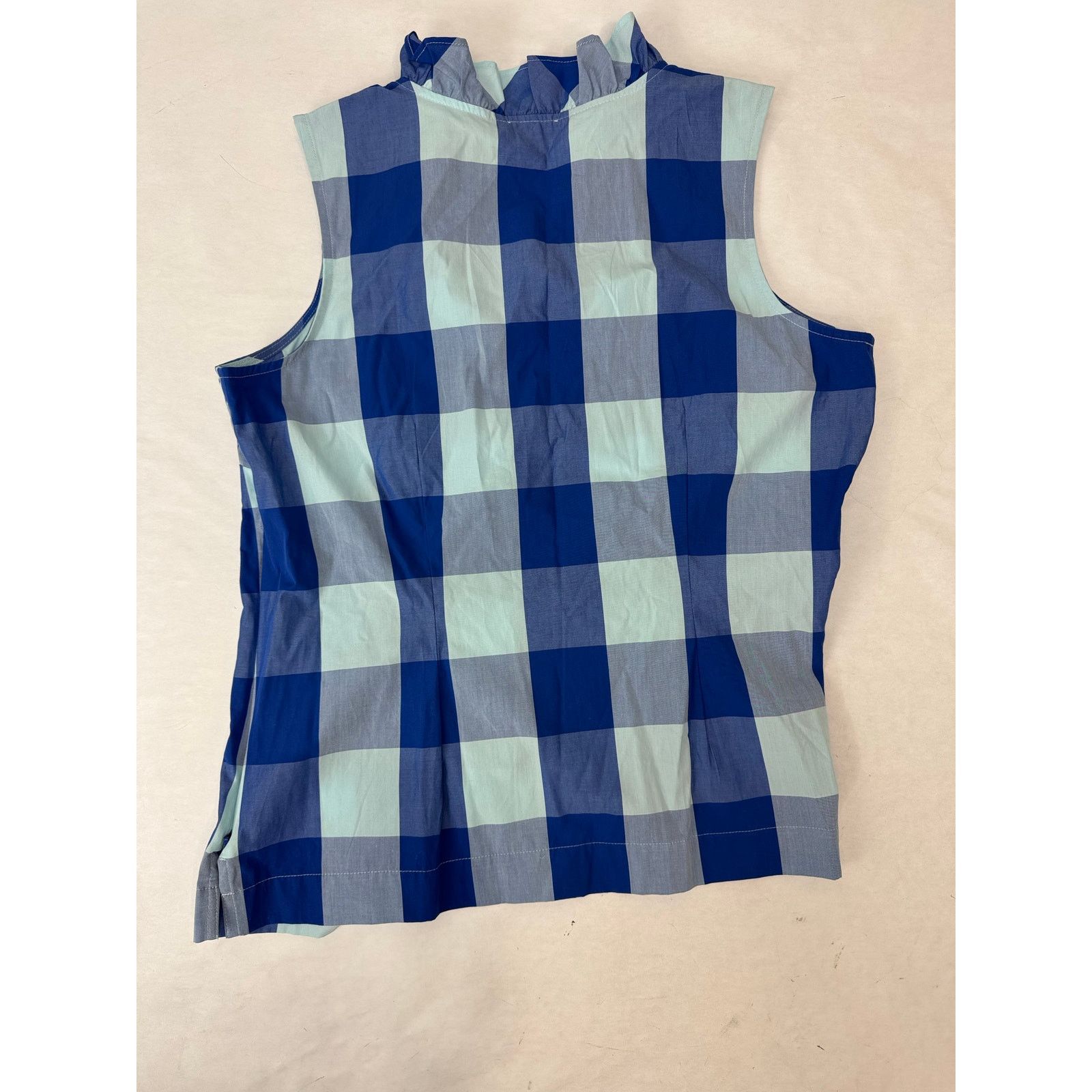 Other Talbots Women's Ruffle Blouse Plaid Blue Bold Size Small Size S / US 4 / IT 40 - 4 Thumbnail