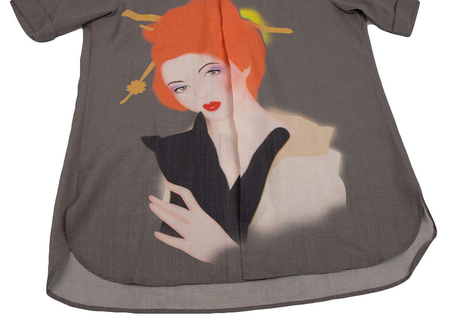 Yohji Yamamoto Yohji Yamamoto Actor Print Snap Short Sleeve Shirt Size US M / EU 48-50 / 2 - 4 Thumbnail