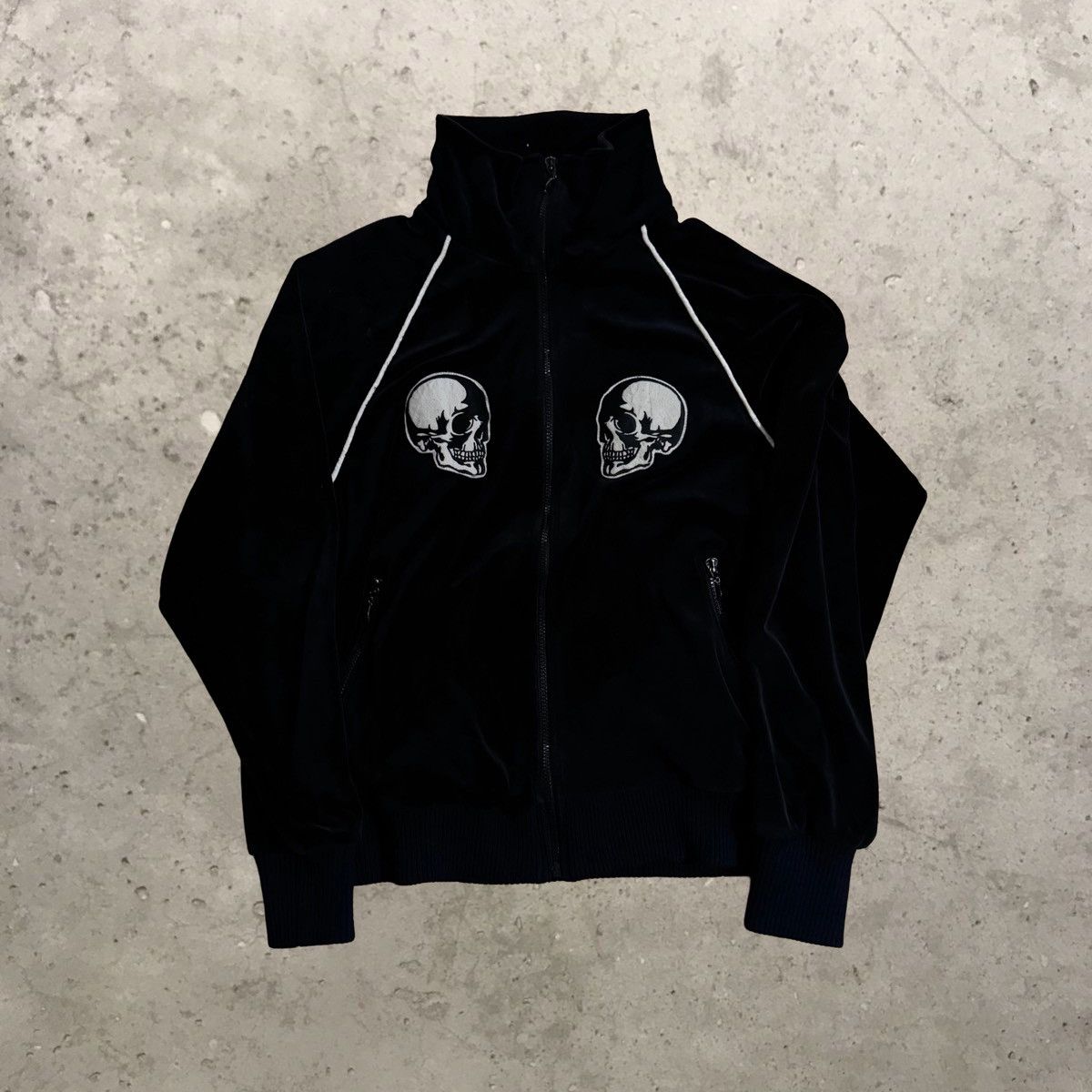 Number (N)ine Number (N)Ine SS04 Double Skull Velour Track Jacket
