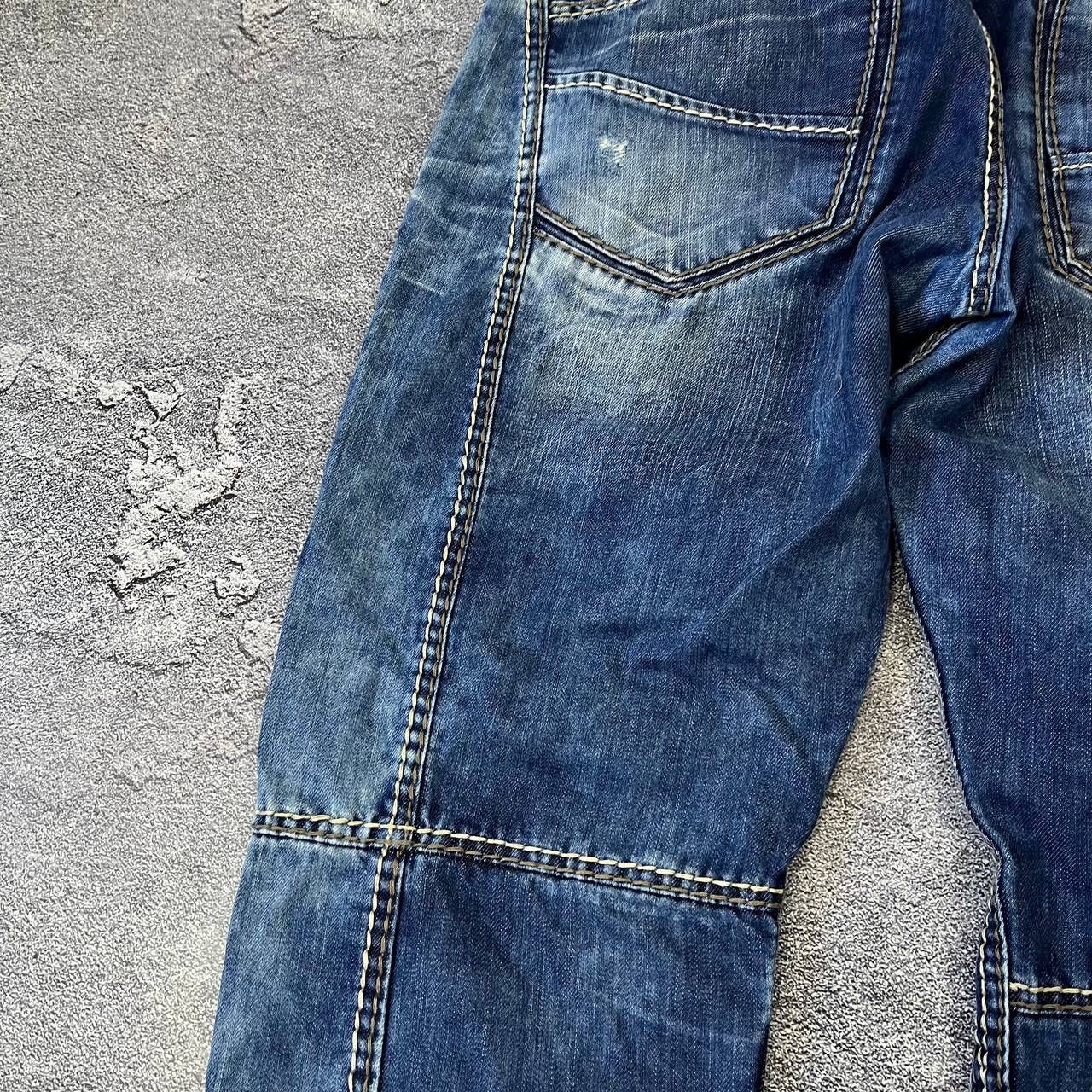 Vintage CIPO BAXX Vintage Mens Rapper Distressed Light Blue Y2K Size US 34 / EU 50 - 7 Thumbnail