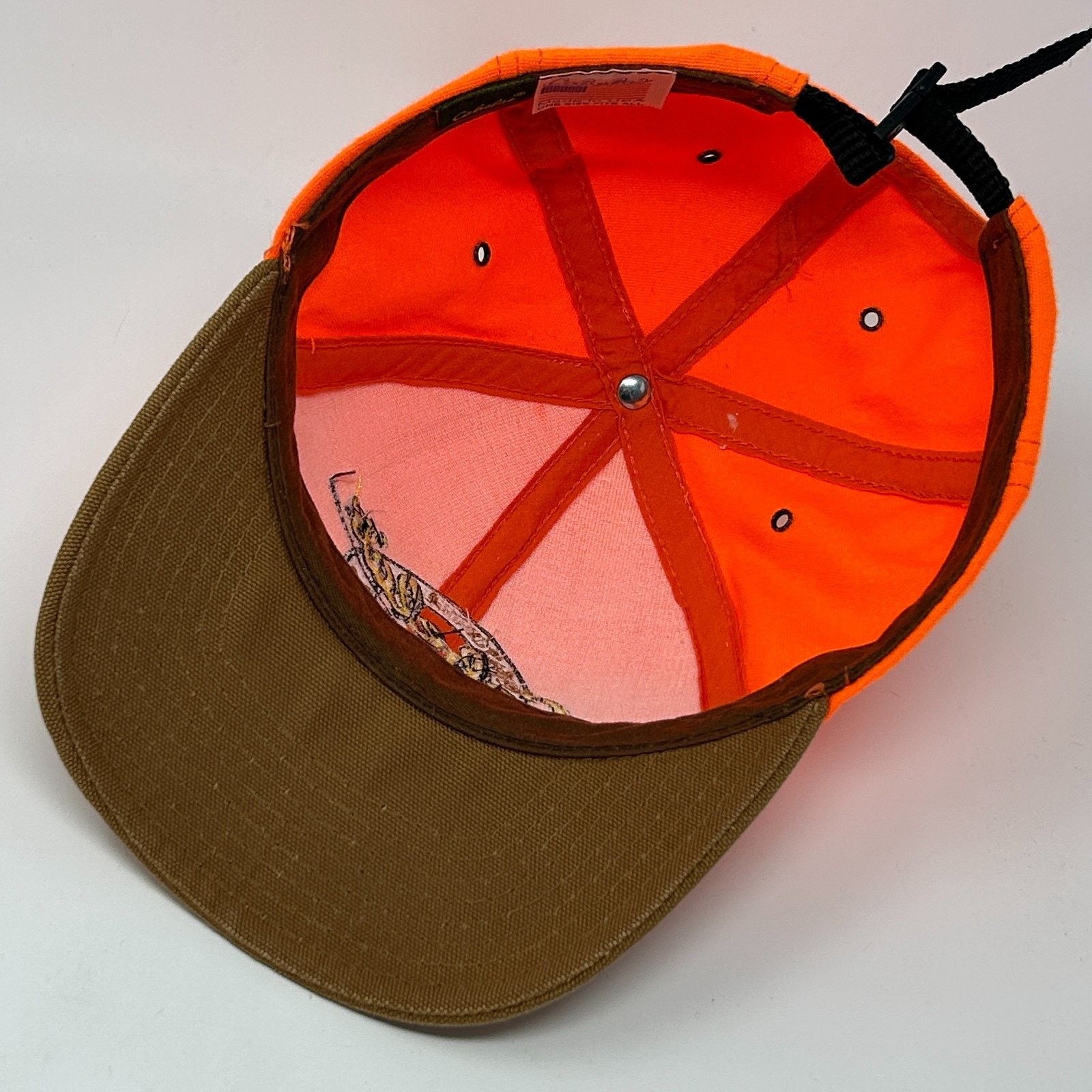 Cabelas Vintage Cabelas Hat Baseball Cap Owatonna Minnesota Orange Size ONE SIZE - 4 Thumbnail