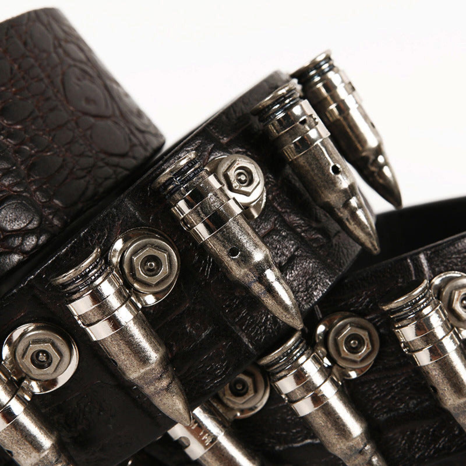 Other Bullet Rivet Studded Leather Belt Size ONE SIZE - 3 Thumbnail