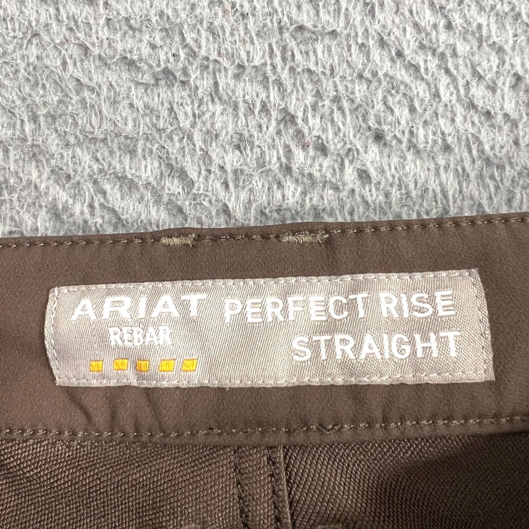 Ariat Ariat Rebar Pants Womens 32 S Brown Perfect Rise Straight Work 35x31 Size 24" / US 00 / IT 34 - 7 Thumbnail