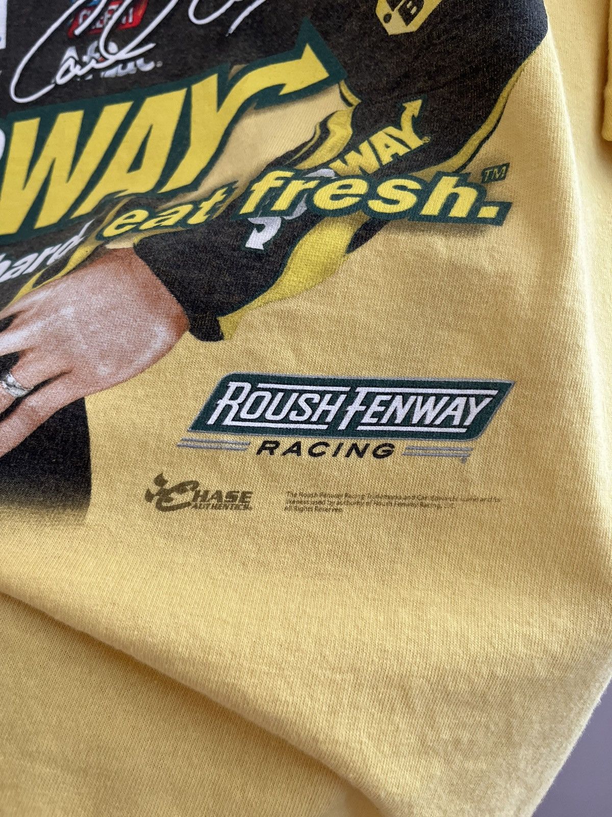 Chase Authentics × Vintage Vintage 00’s Carl Edwards #99 Nascar Racing T-Shirt Size US XL / EU 56 / 4 - 10 Thumbnail