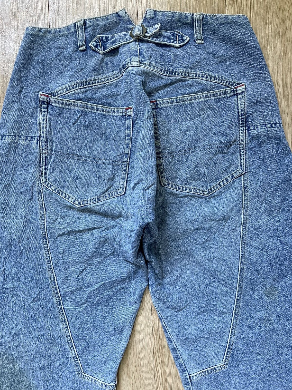 Marithe + Francois Girbaud Vintage 90s Marithe Francois Girbaud Distressed Baggy Jeans Size US 30 / EU 46 - 16 Thumbnail