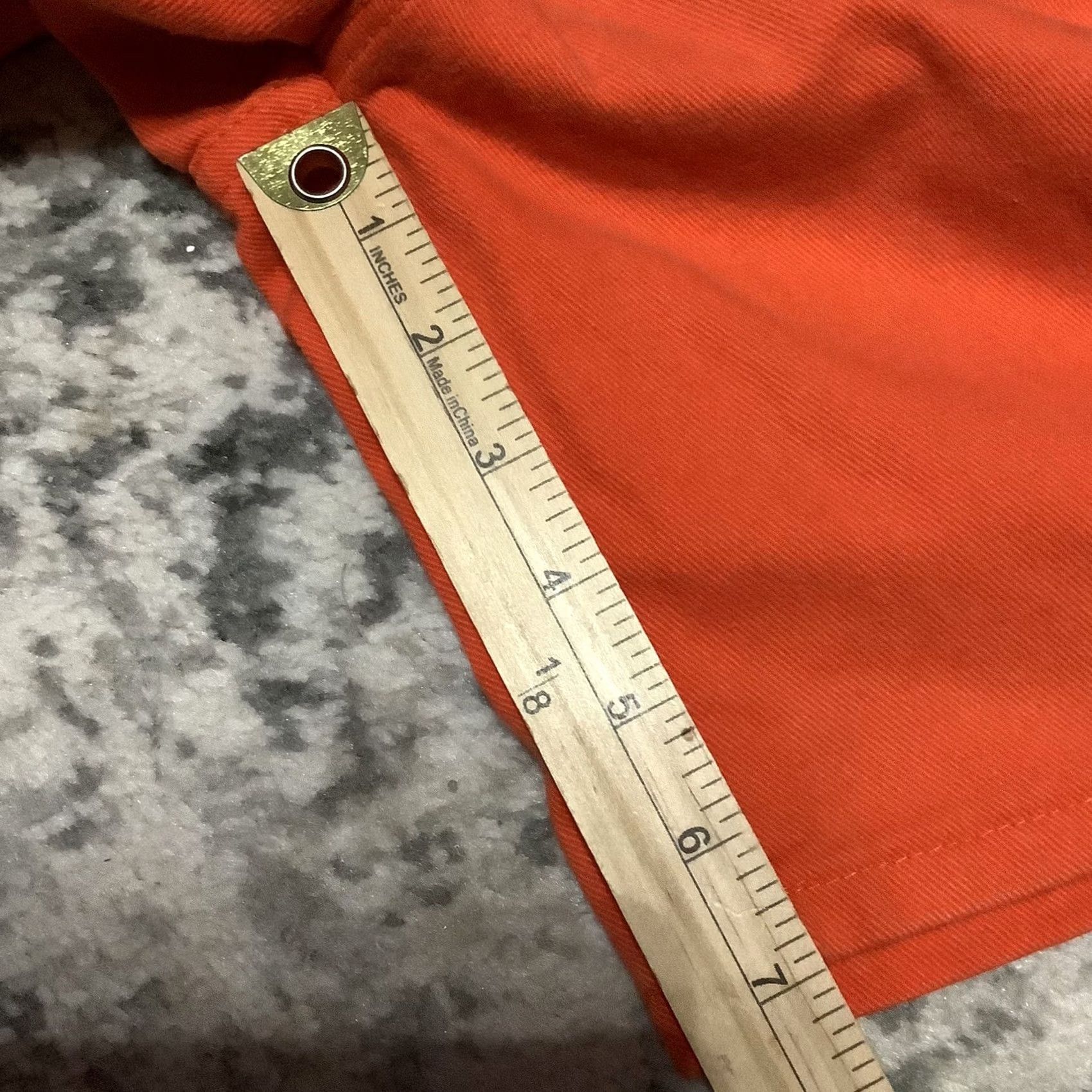 Vintage VINTAGE Unbranded Mom Shorts High Waist Orange Denim 100% Cotton Women's 12 USA 90s Size 34" / US 12 / IT 48 - 2 Thumbnail