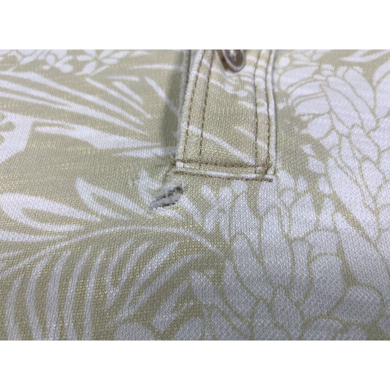 Tommy Bahama Tommy Bahama Men's Polo Shirt Hawaiian Floral Short Sleeve Size Large Coral Tencel Blend Size US L / EU 52-54 / 3 - 4 Thumbnail