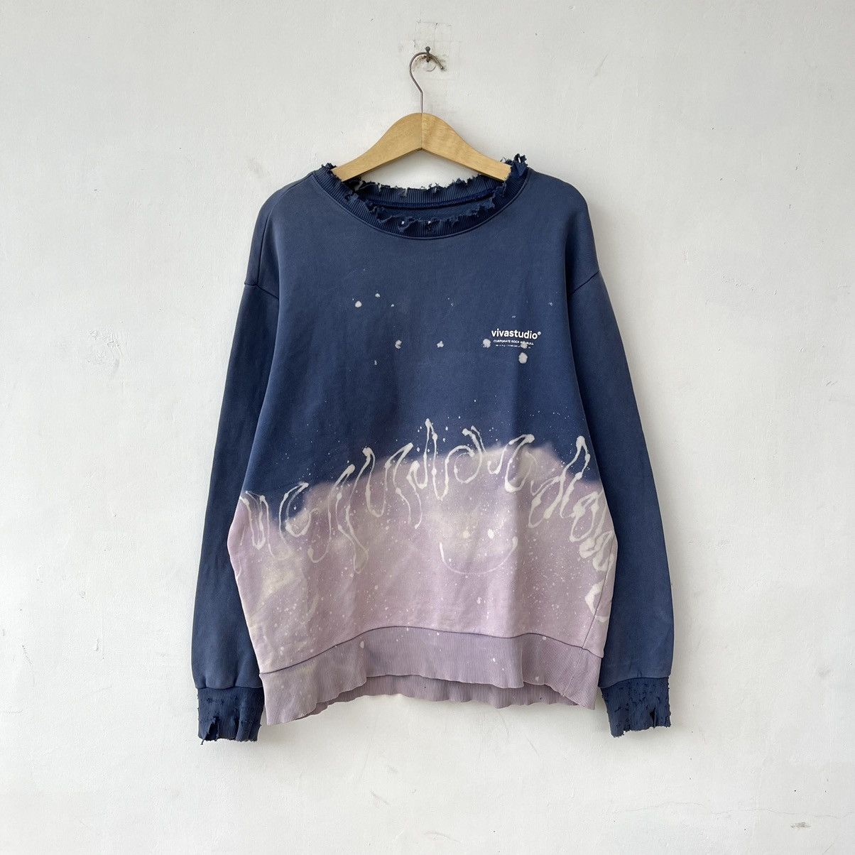 Vivastudio Vivastudio Destroyed Flame Dye Sweaters Size US L / EU 52-54 / 3 - 1 Thumbnail