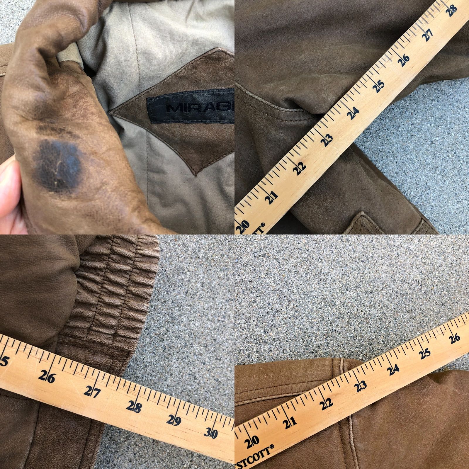 Vintage VINTAGE Mirage Leather Bomber Jacket Mens XL Brown Long Sleeve Size US XL / EU 56 / 4 - 9 Thumbnail