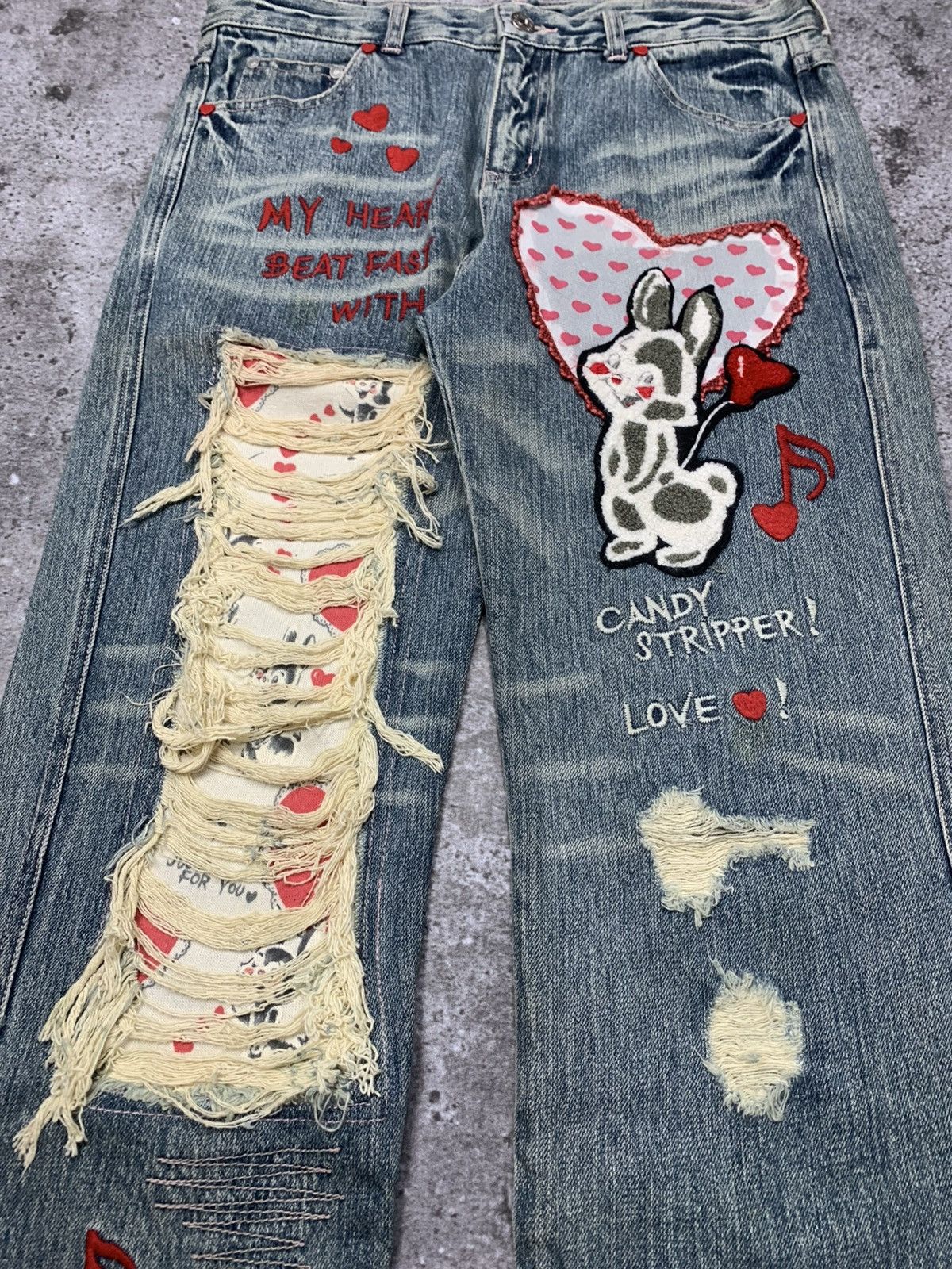 Japanese Brand Candy Stripper Y2k Style Jeans Size US 30 / EU 46 - 4 Thumbnail