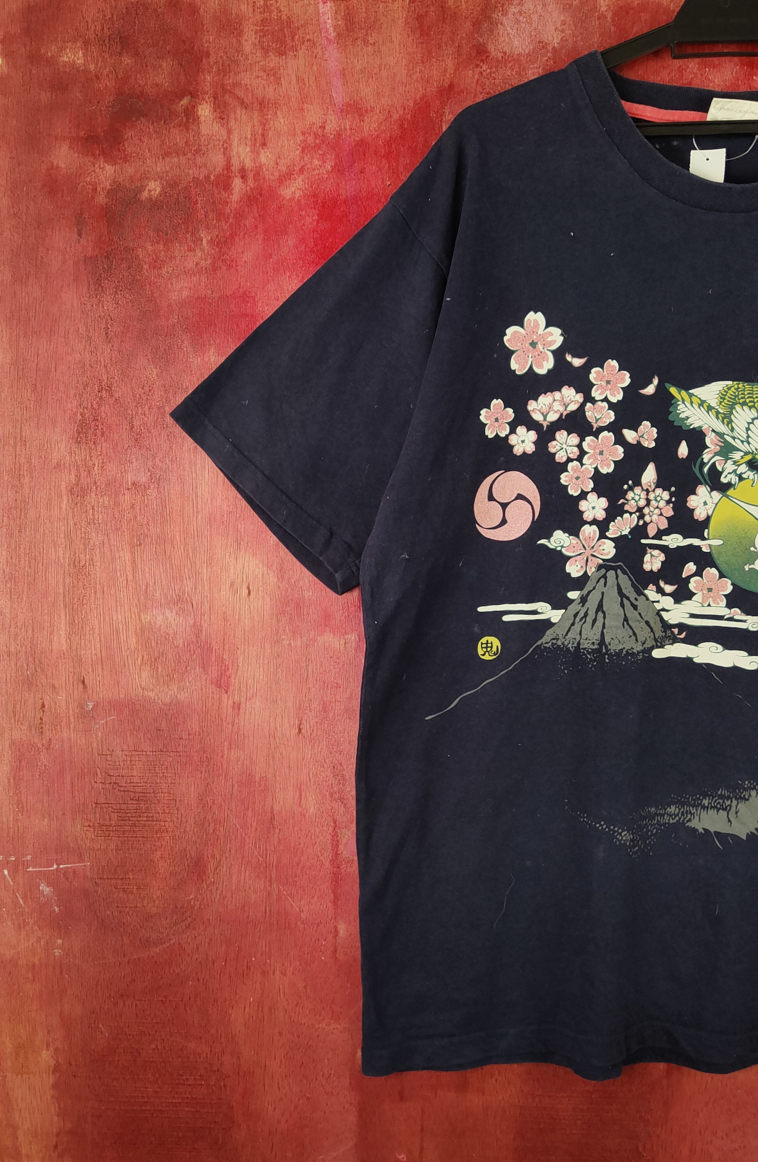 Edition Japan × Japanese Brand × Vintage Japan art Dark Blue Short Sleeve T-shirts #S2304 Size US XL / EU 56 / 4 - 4 Thumbnail