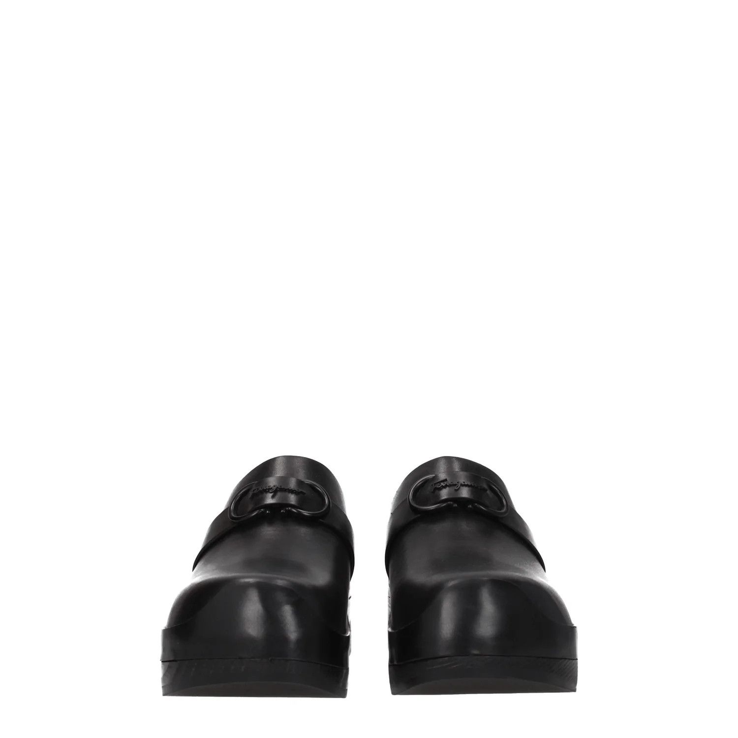 Salvatore Ferragamo ob1o1e1224 Leather Slippers & Clogs in Black Size US 5 / IT 35 - 3 Thumbnail