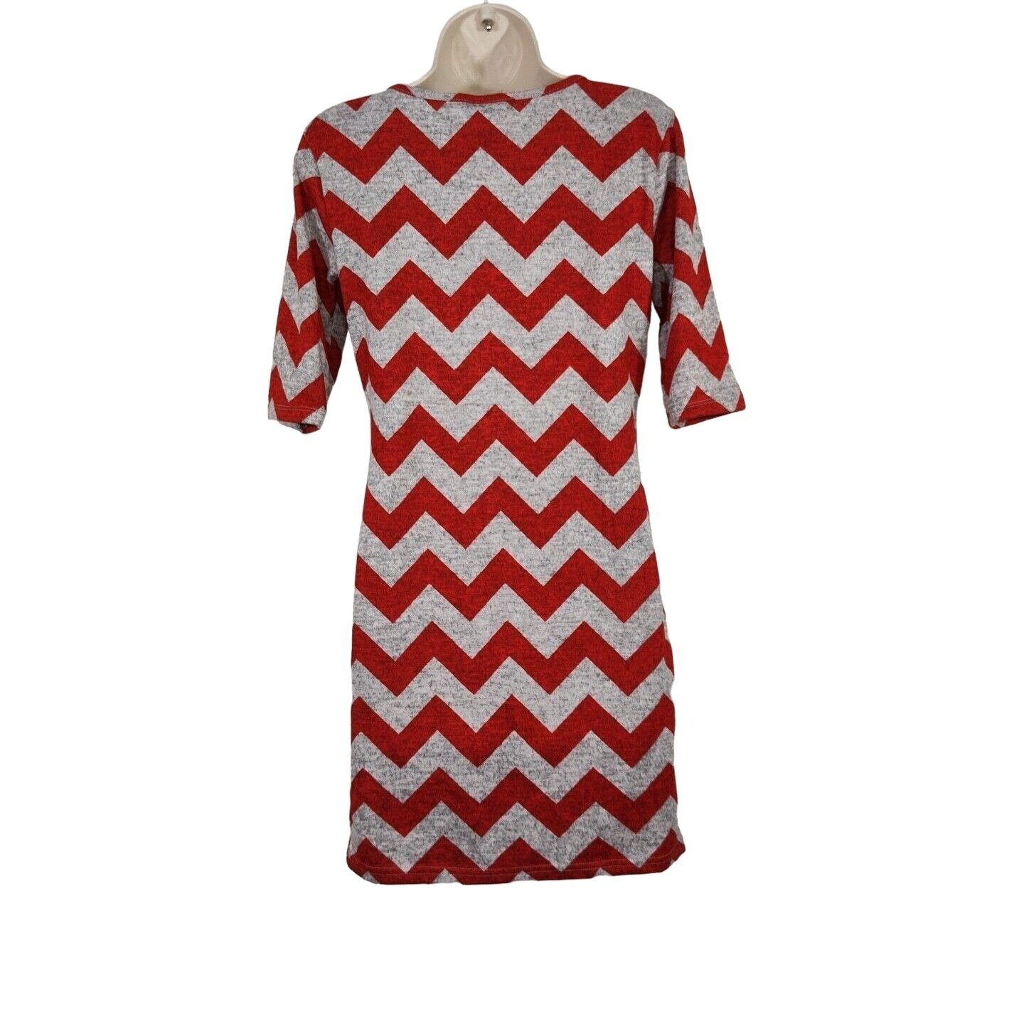 rue21 Rue 21 Sheath Knit Dress Scoop Neck Women Size L Grey Red Size L / US 10 / IT 46 - 3 Thumbnail