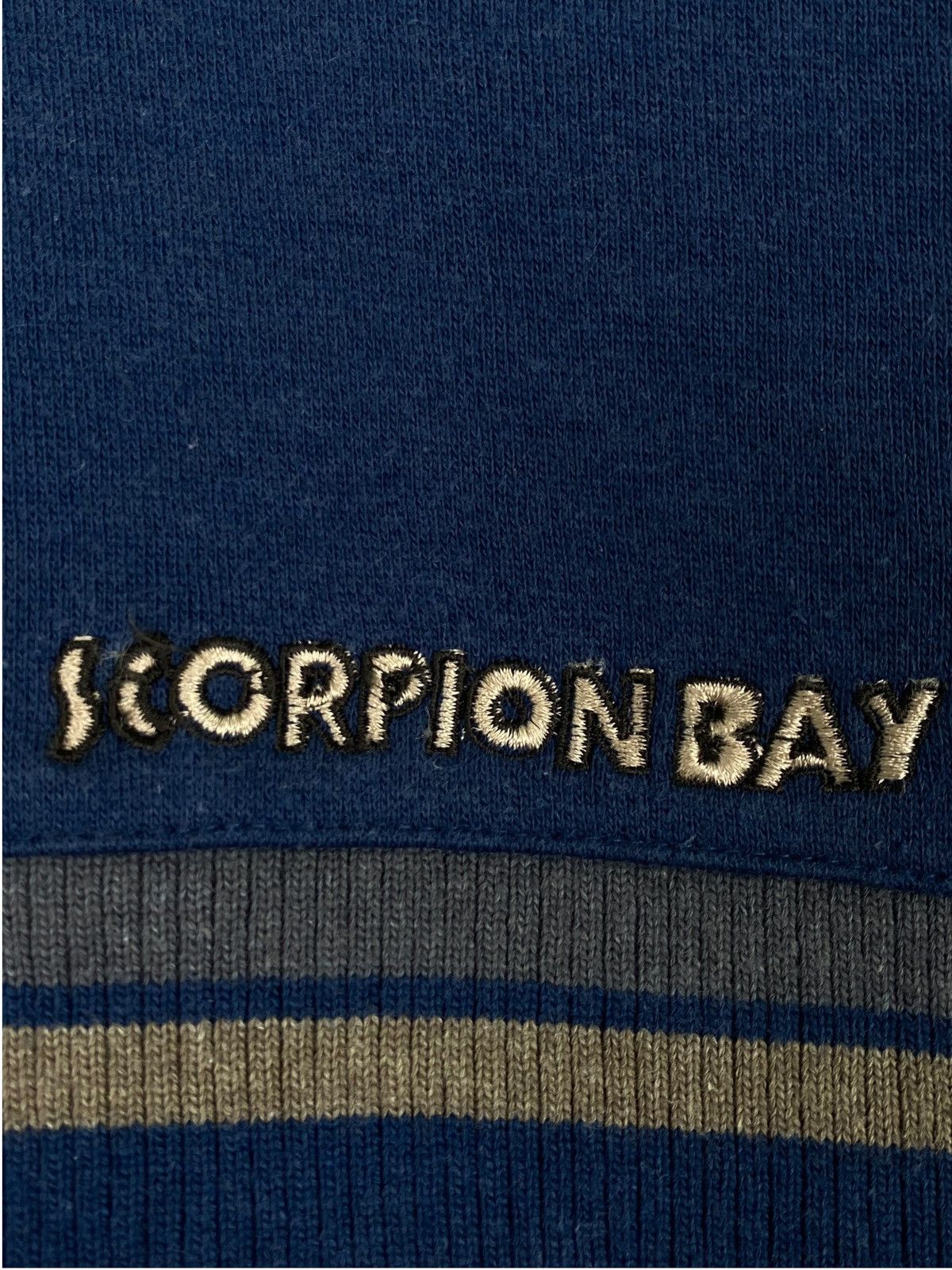 Designer × Vintage Vintage Scorpion Bay Quater Zip Small Logo Navy Blue Size US L / EU 52-54 / 3 - 6 Thumbnail