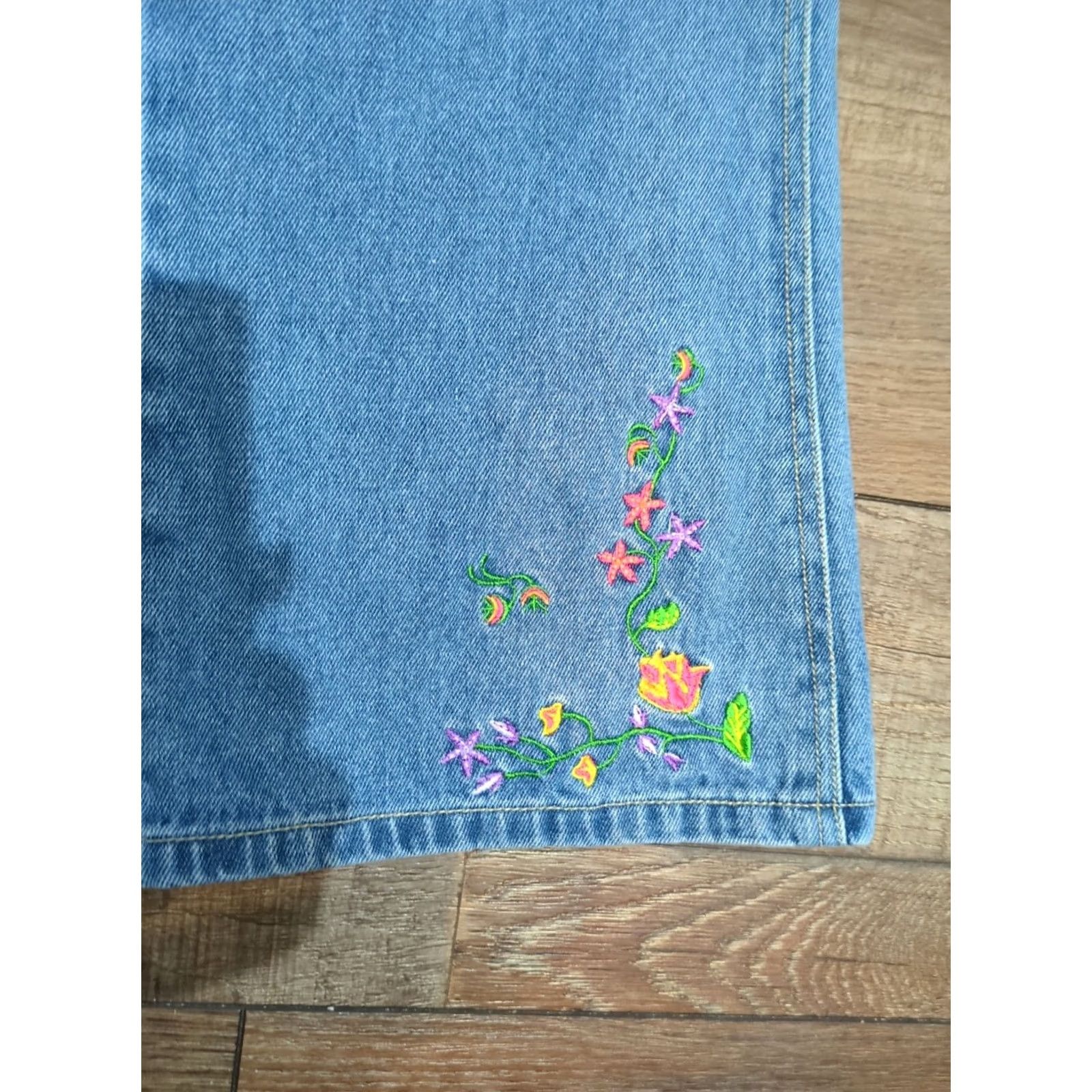 Denime No Excuses Bib Overalls Jeanswear Denim Blue Size 16 JRS Womens Regular Classic Pockets Vintage: No Excuses (Juniors) Size 26" / US 2 / IT 38 - 2 Thumbnail