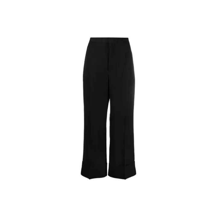 Jil Sander JIL SANDER Black Ankle-Length Casual Pants 0079 Size 38" / US 16 / IT 52 - 1 Thumbnail