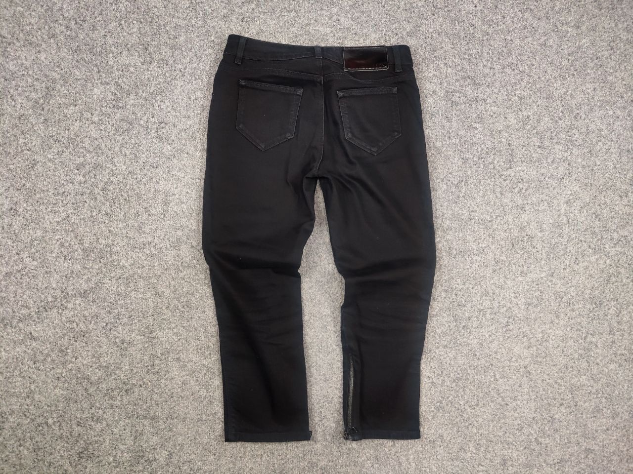 Prada Vintage Prada Crop Dark Blue Denim Womens Jeans Zipper Y2K Size 27" / US 4 / IT 40 - 6 Thumbnail