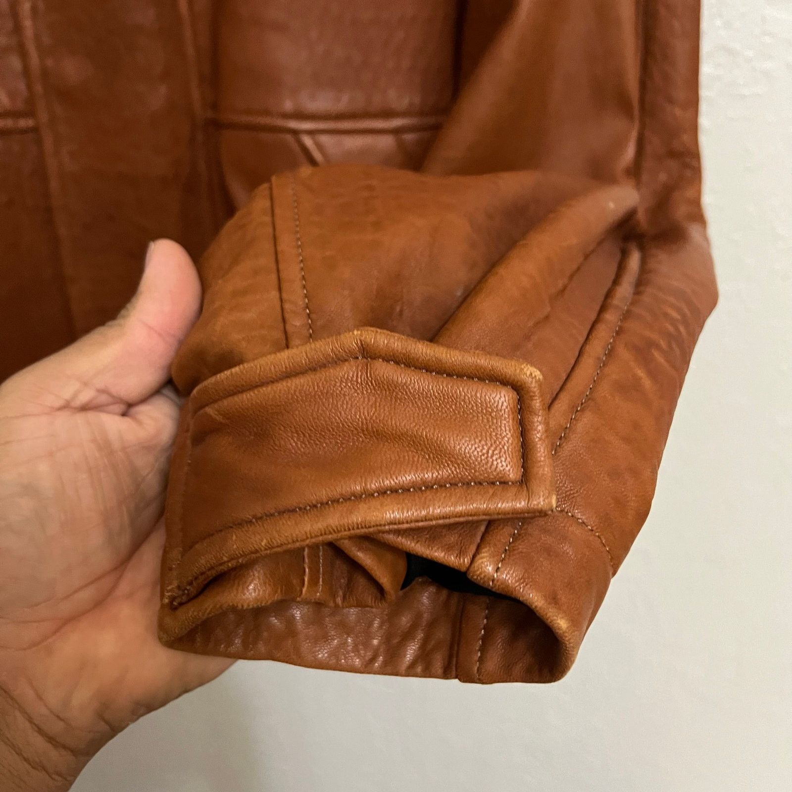 Vintage Michael Lawrence Signature Brown Leather Jacket USA Sz M 90s Size US M / EU 48-50 / 2 - 16 Thumbnail