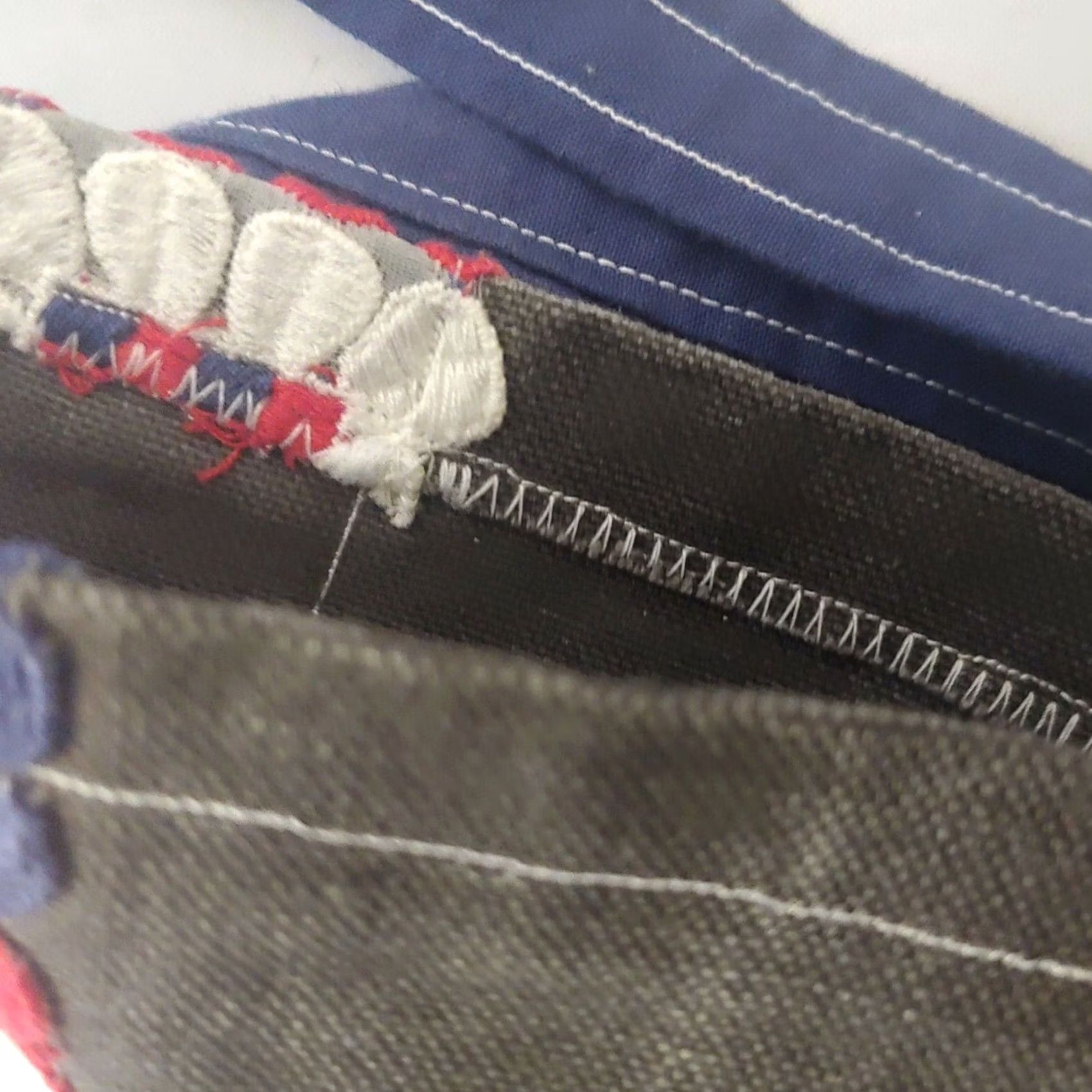 Vintage VINTAGE Handmade Purse Gray Canvas Trim Boho Hippie One Of A Kind 10x 7.25" Shoulder Bag Women Girls Mens Womens Size ONE SIZE - 4 Thumbnail