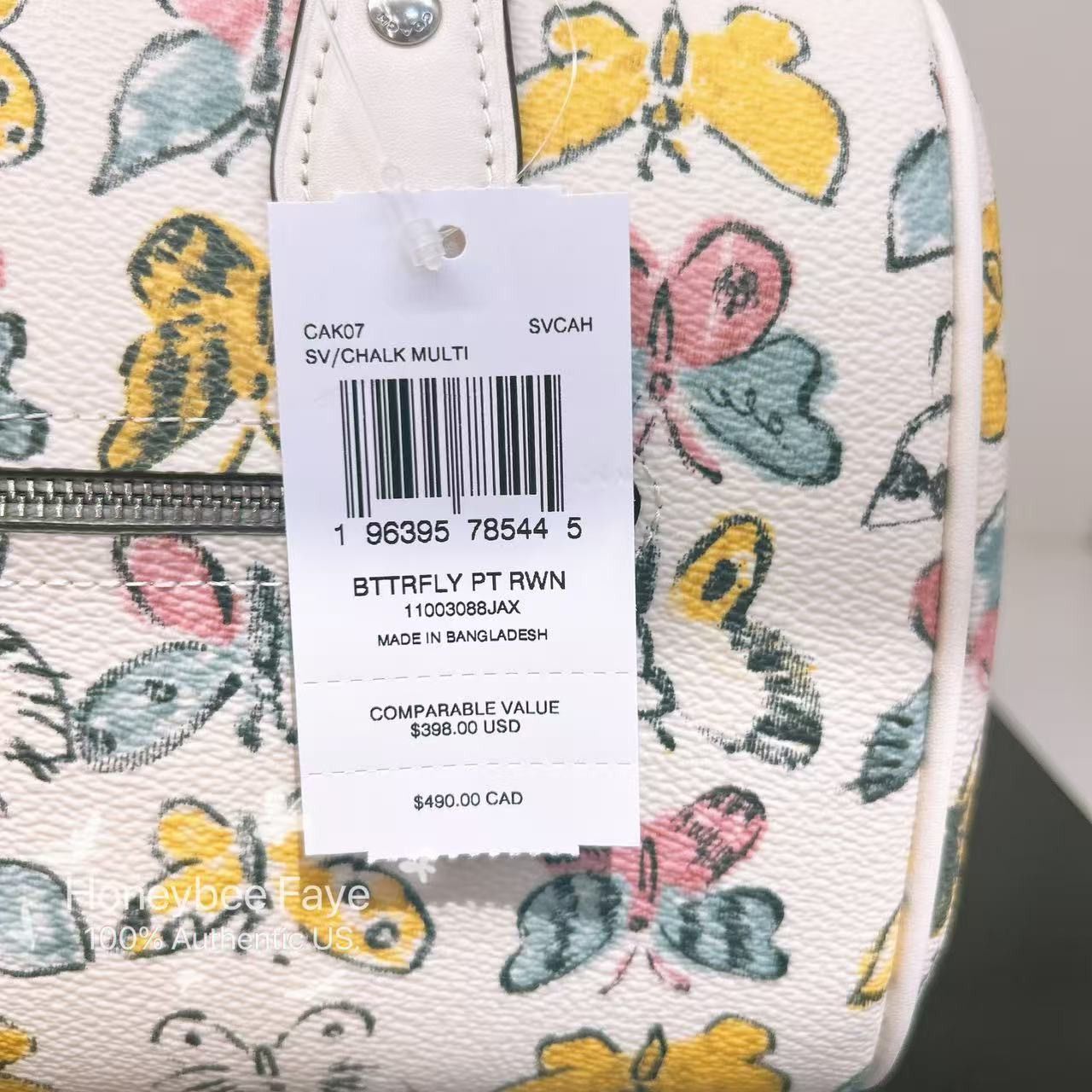 Coach Rowan Satchel Bag With Butterfly Print CAK07 Size ONE SIZE - 6 Thumbnail