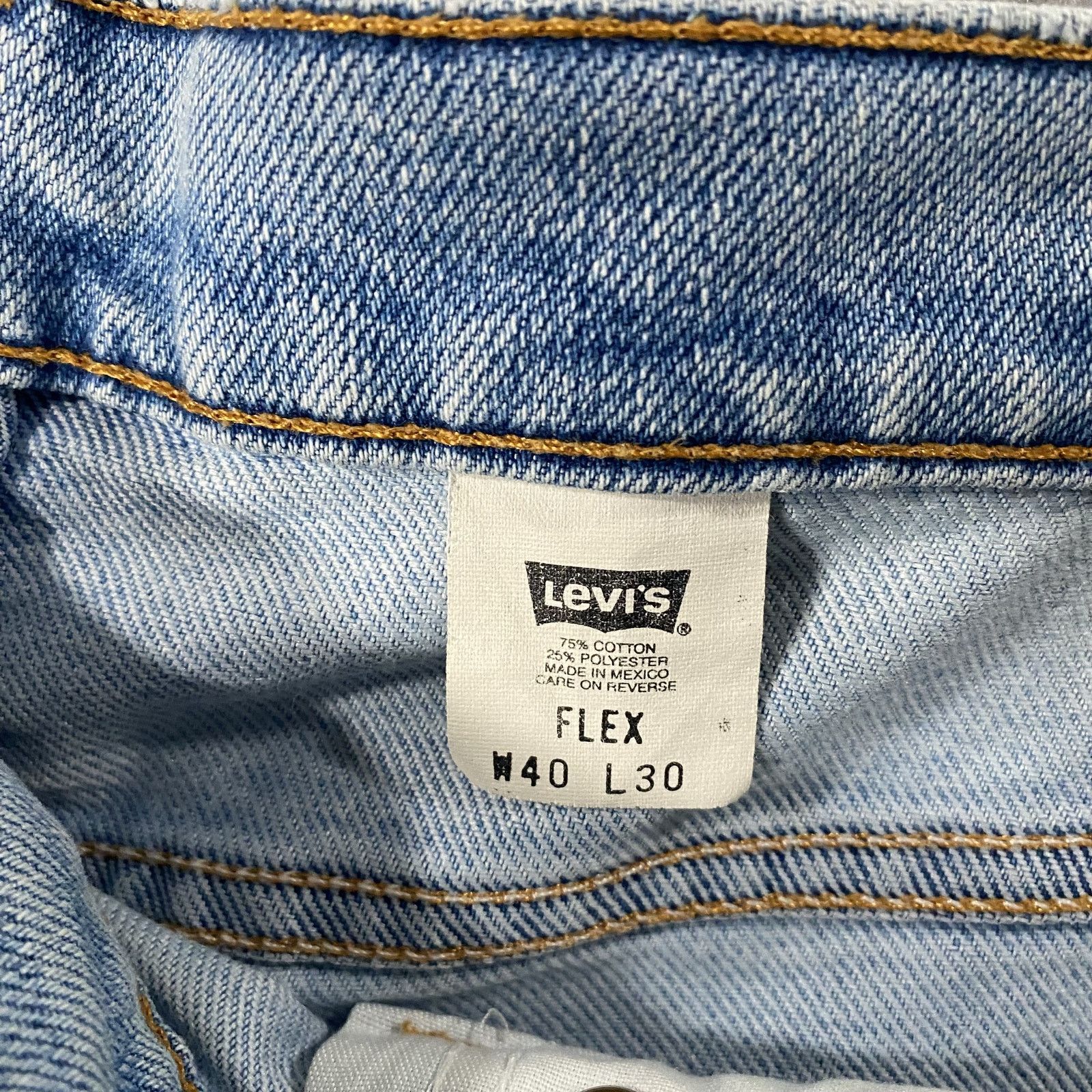 Levi's Vtg Levis 540 Denim Blue Jeans Brown Tab Mens W40xL30 Size US 40 / EU 56 - 5 Thumbnail