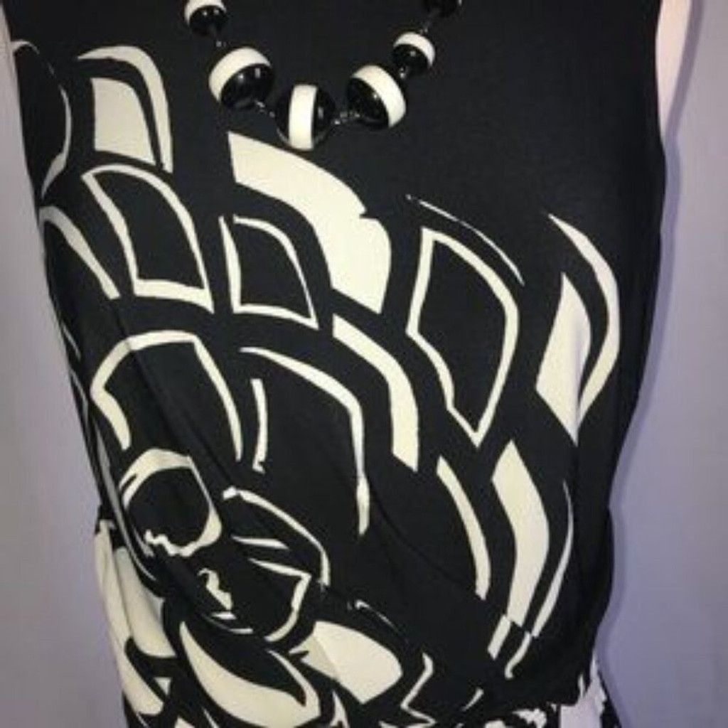 Donna Morgan Donna Morgan Abstract print black and white dress Size M / US 6-8 / IT 42-44 - 4 Thumbnail
