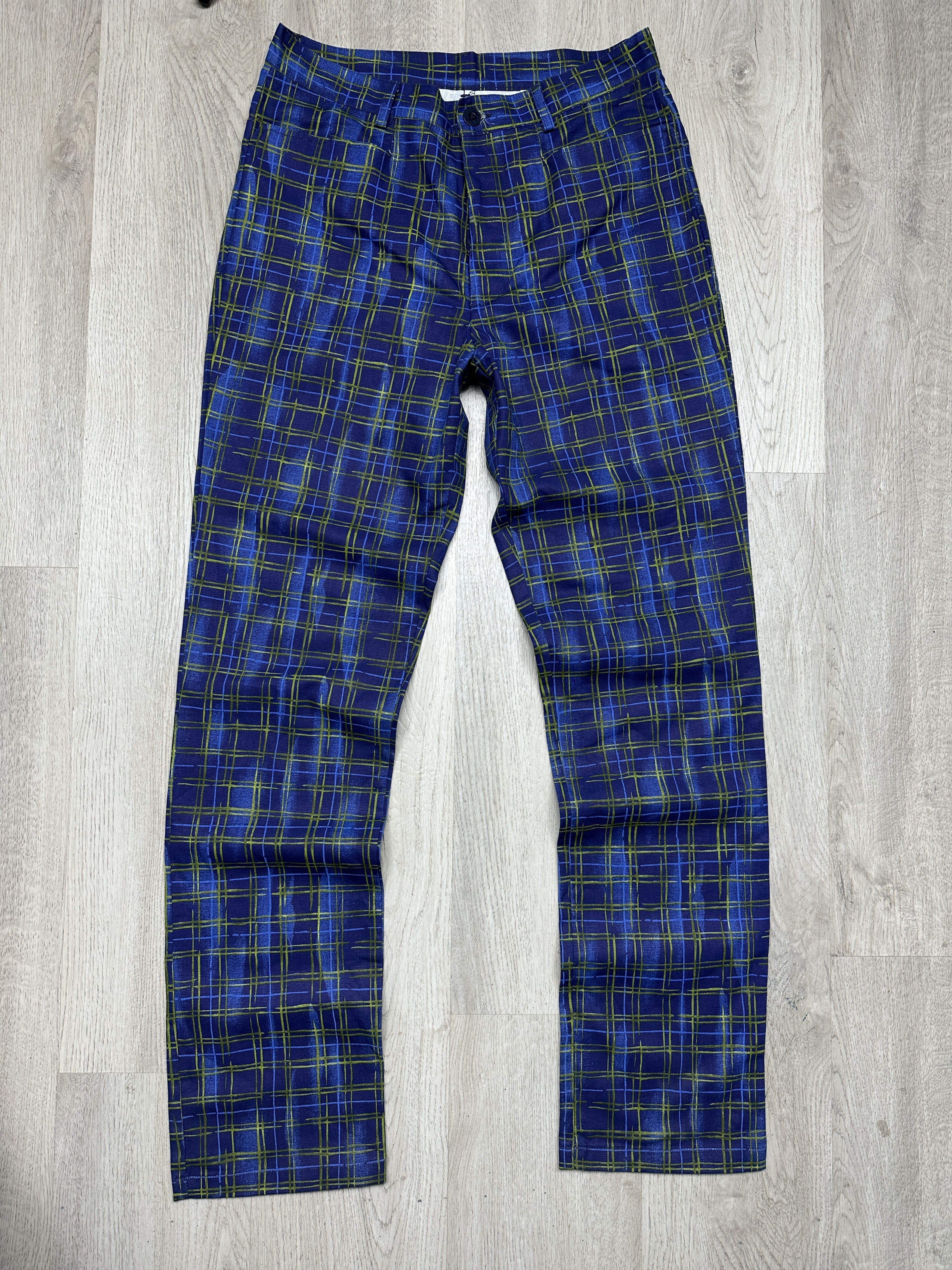 Romeo Gigli G Gigli Romeo Gigli Mens Checkered Pants Trousers Size US 30 / EU 46 - 1 Thumbnail