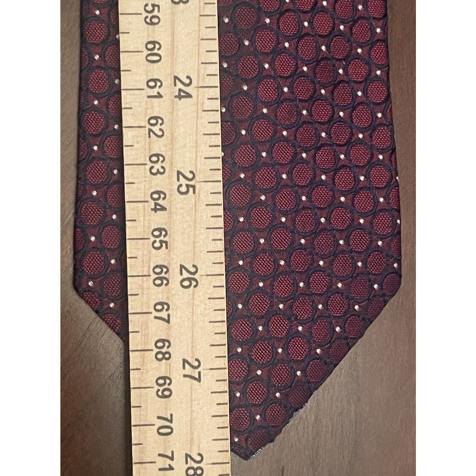 Tommy Hilfiger Tommy Hilfiger Burgundy Blue 100% Imported Silk Made In USA Size ONE SIZE - 5 Thumbnail