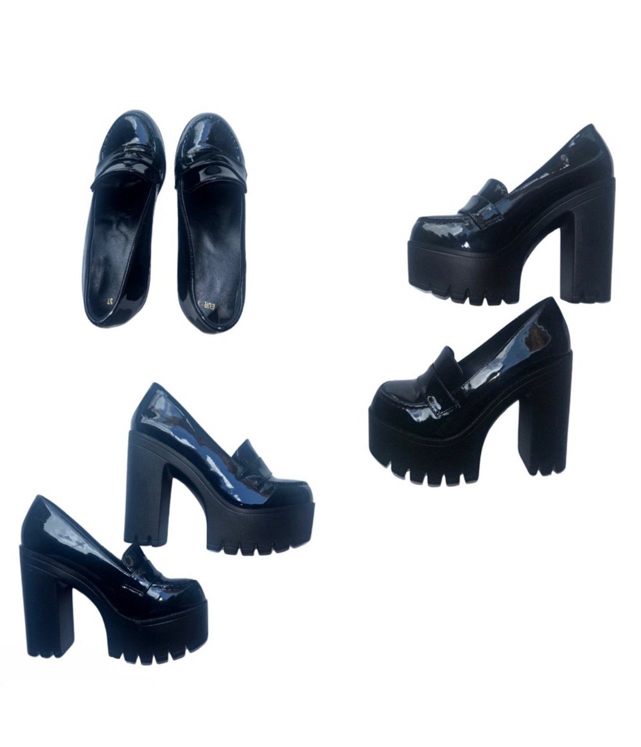 Other Black preppy black heel 37 Size US 6.5 / IT 36.5 - 2 Thumbnail