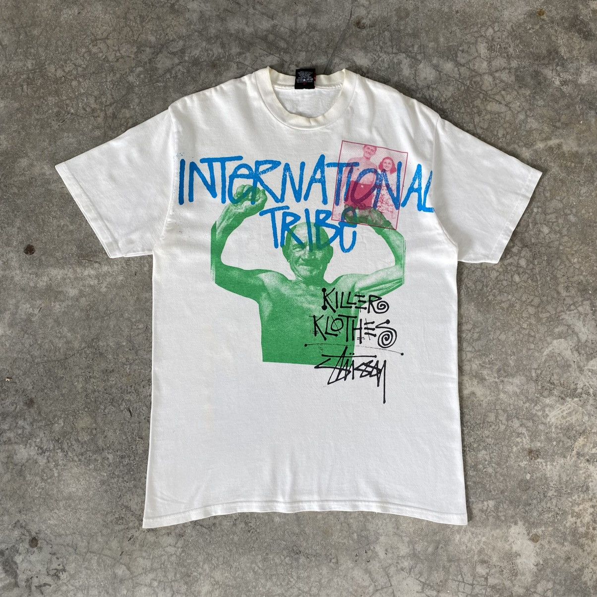 Stussy Vintage Y2K 00’s Stussy International Tribe Graphic Tee Size US M / EU 48-50 / 2 - 1 Thumbnail