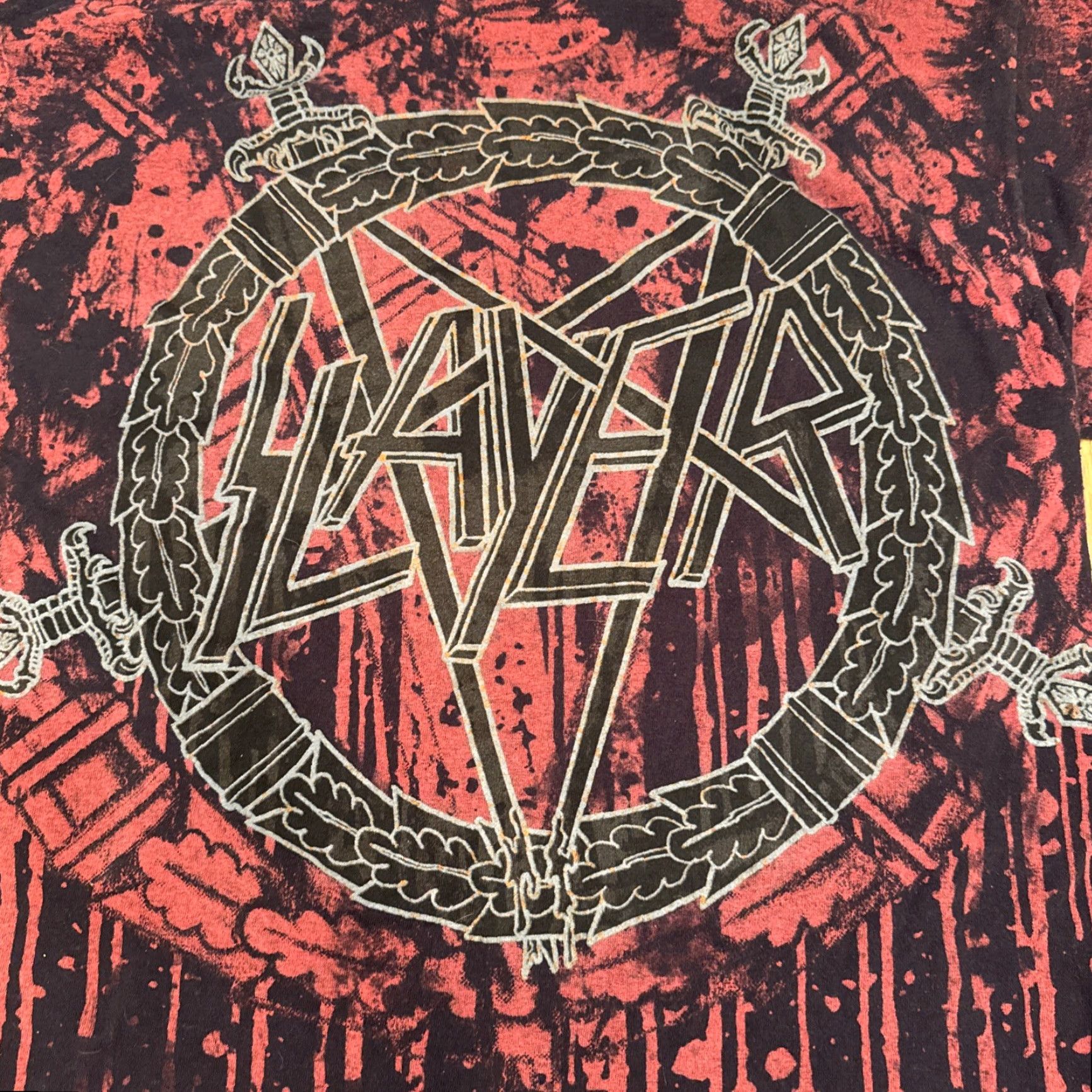 Hanes Rare Slayer Y2K shirt 2009 metal original tour Large Hanes Heavy Skull T-Shirt Red 90s Music Graphic Tee Men L Skull Confidently Size US L / EU 52-54 / 3 - 6 Thumbnail