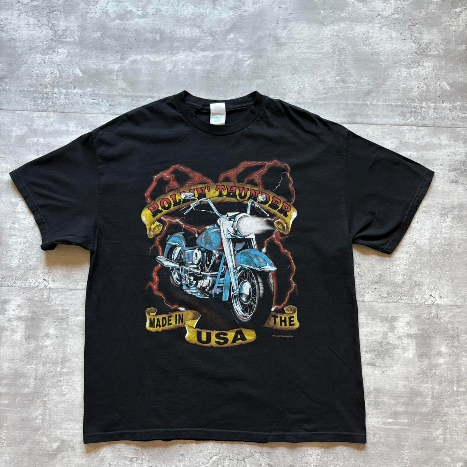 Vintage Vintage 1990s american thunder biker Size US XL / EU 56 / 4 - 1 Thumbnail