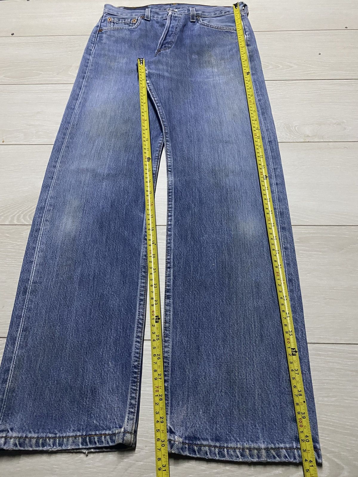 Levi's Vintage Levis 501 90s ButtonFly Grunge Distressed Jeans Size US 29 - 18 Thumbnail