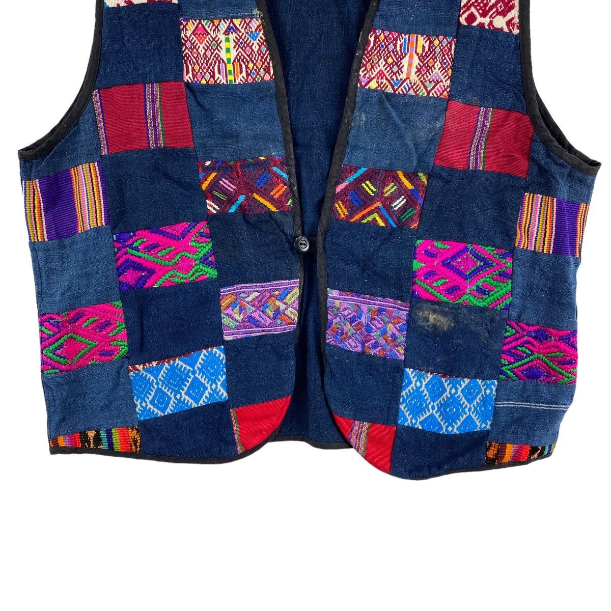 Japanese Brand SASHIKO BORO Patches Multi Color Japanese Brand Vest Size US S / EU 44-46 / 1 - 3 Thumbnail